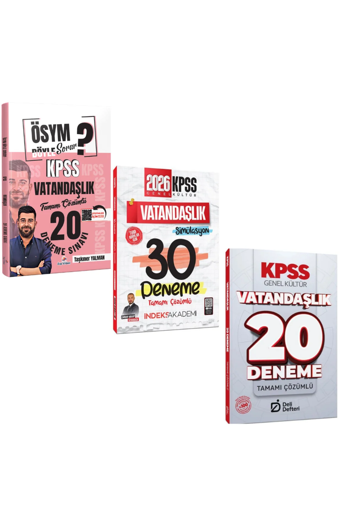 Dizgi 2026 KPSS Vatandaşlık + İndeks Vatandaşlık Deneme ve Deli Defteri Vatandaşlık Deneme 3 lü Set