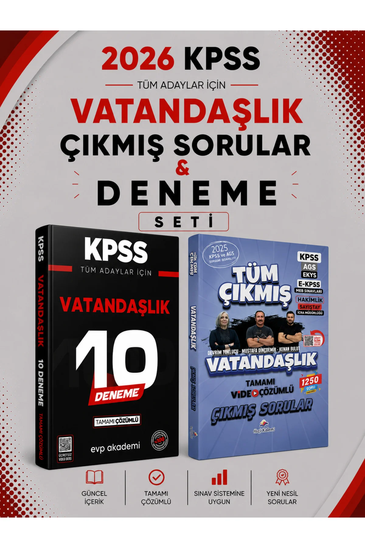 Dizgi 2026 KPSS Vatandaşlık Çıkmış Sorular & KPSS Vatandaşlık 10 Deneme Seti