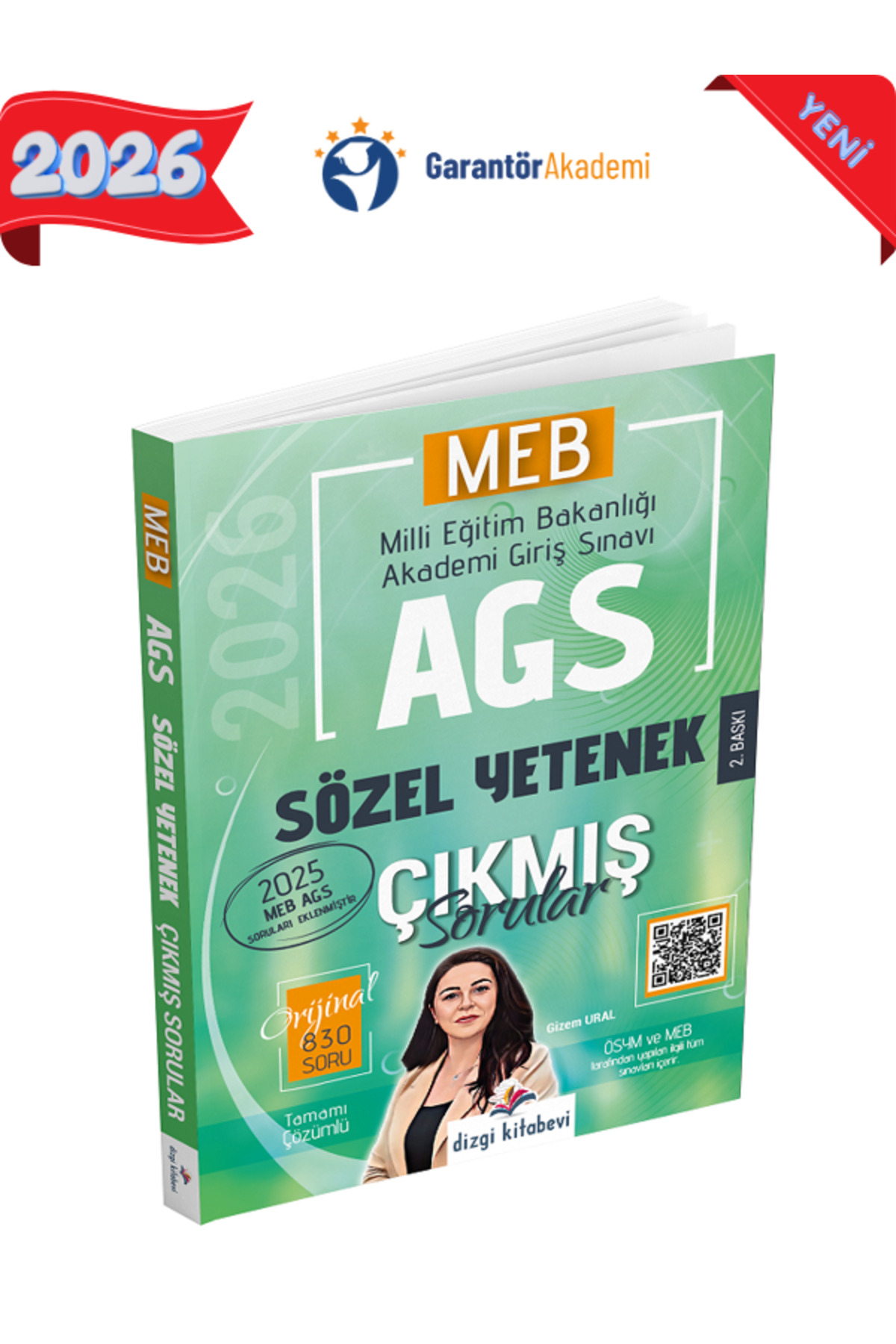 Dizgi Kitap 2026 Baskı MEB-AGS Sözel Yetenek Çıkmış Sorular Çözüm