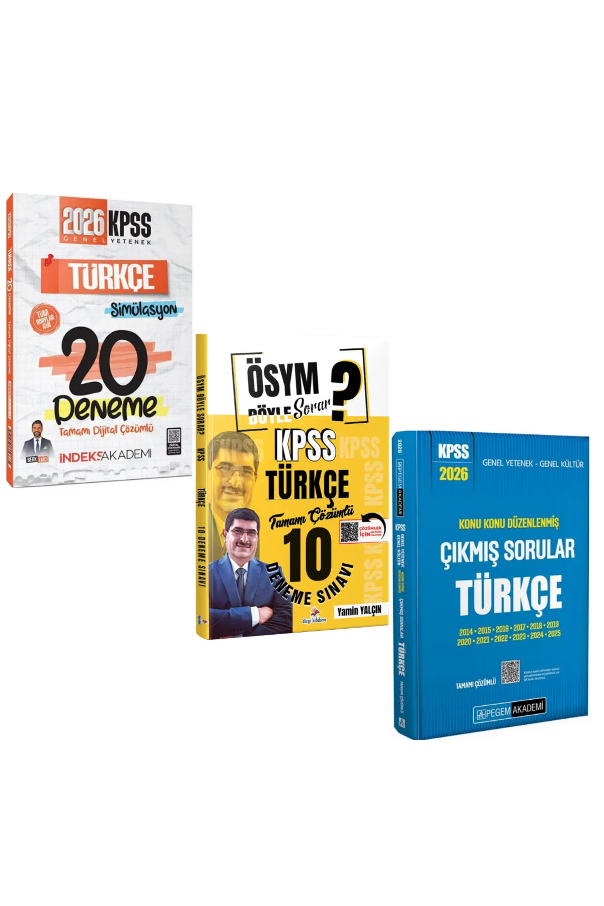Dizgi Kitap 2026 KPSS Türkçe 10 Deneme & İndeks KPSS Türkçe Simülasyon 20 Deneme & Pegem KPSS TÜRKÇE