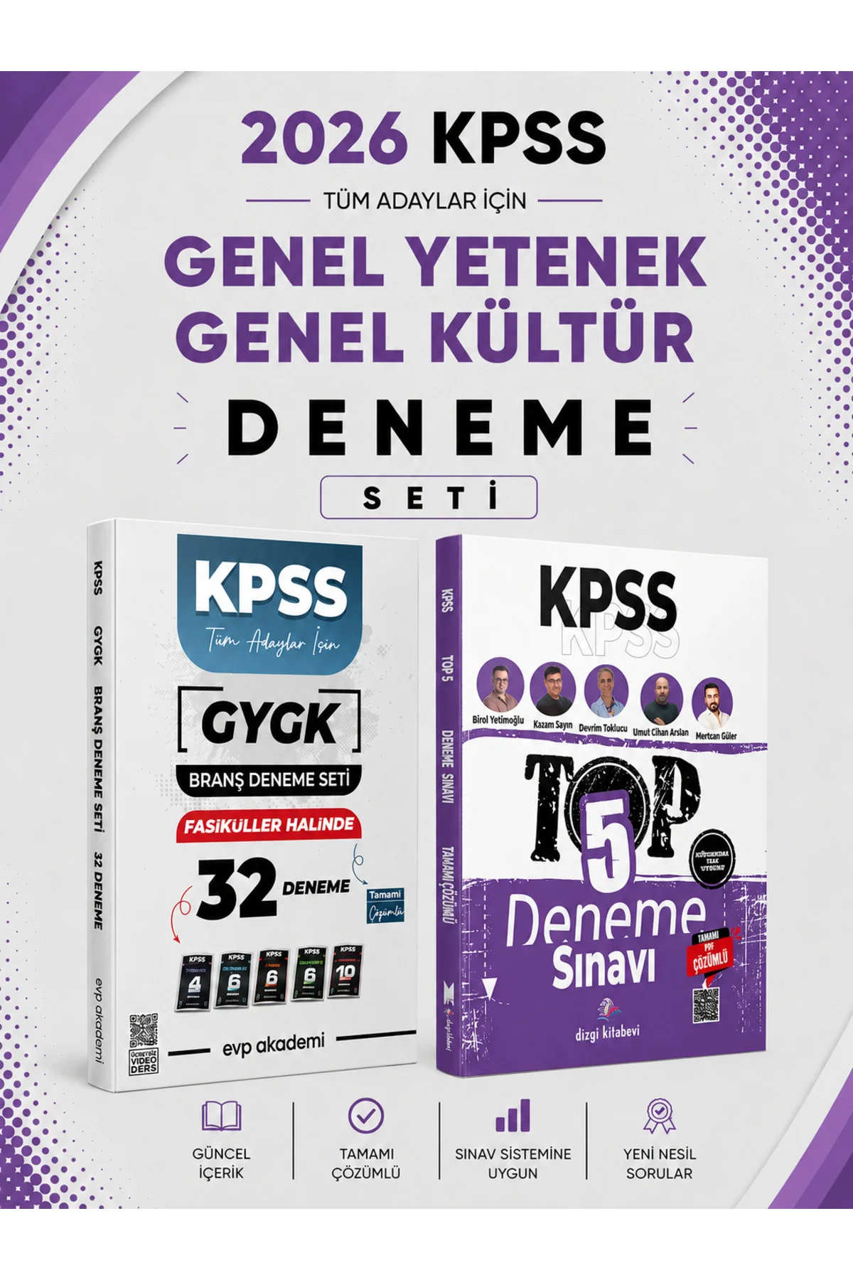 Dizgi Kitap 2026 KPSS Top 5 Deneme & KPSS Tüm Dersler 32 Deneme Seti