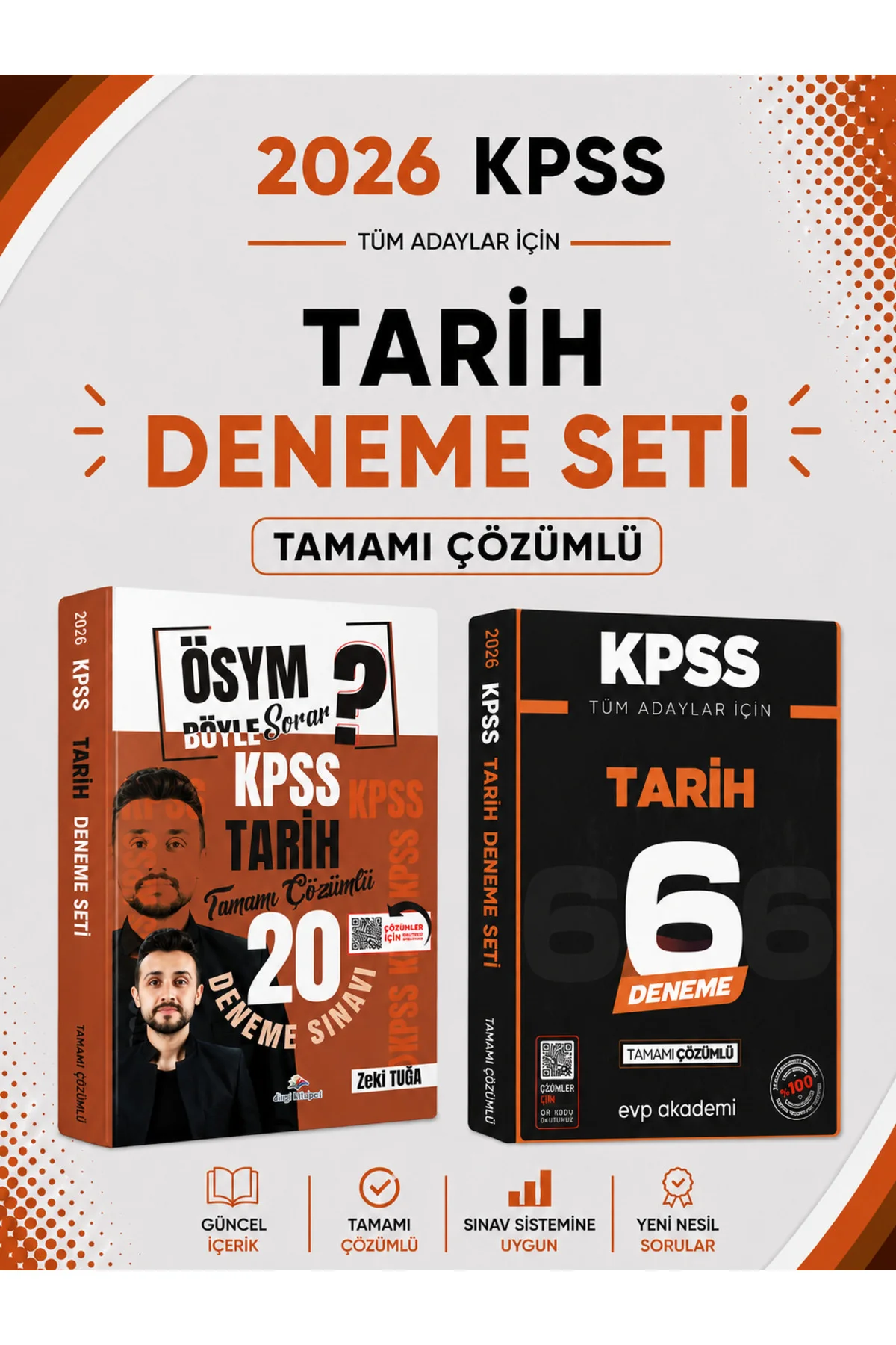 Dizgi Kitap 2026 KPSS Tarih 20 Deneme & KPSS Tarih 6 Deneme Seti