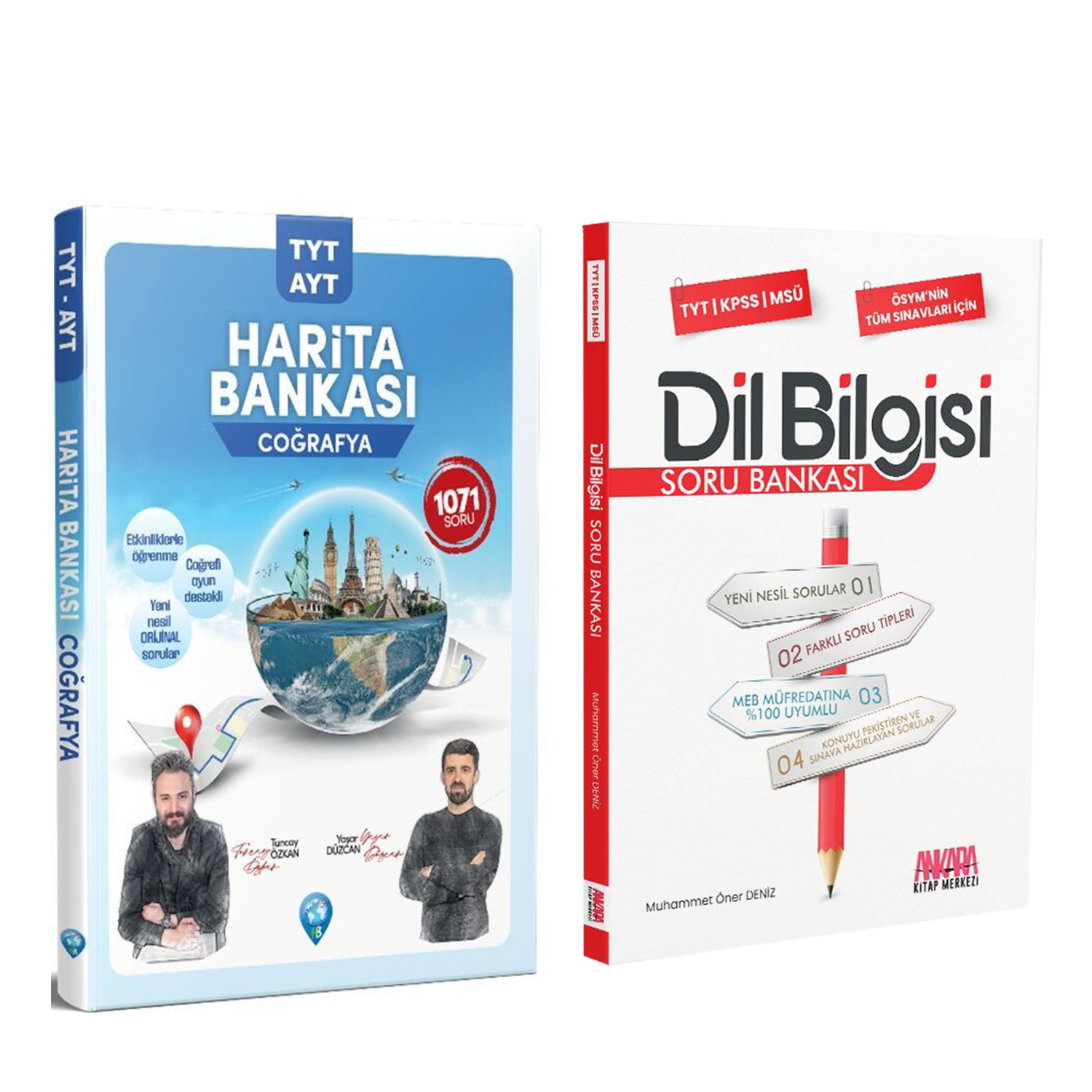 Dizgi Kitap TYT AYT Coğrafya Harita Bankası ve AKM Dil Bilgisi So
