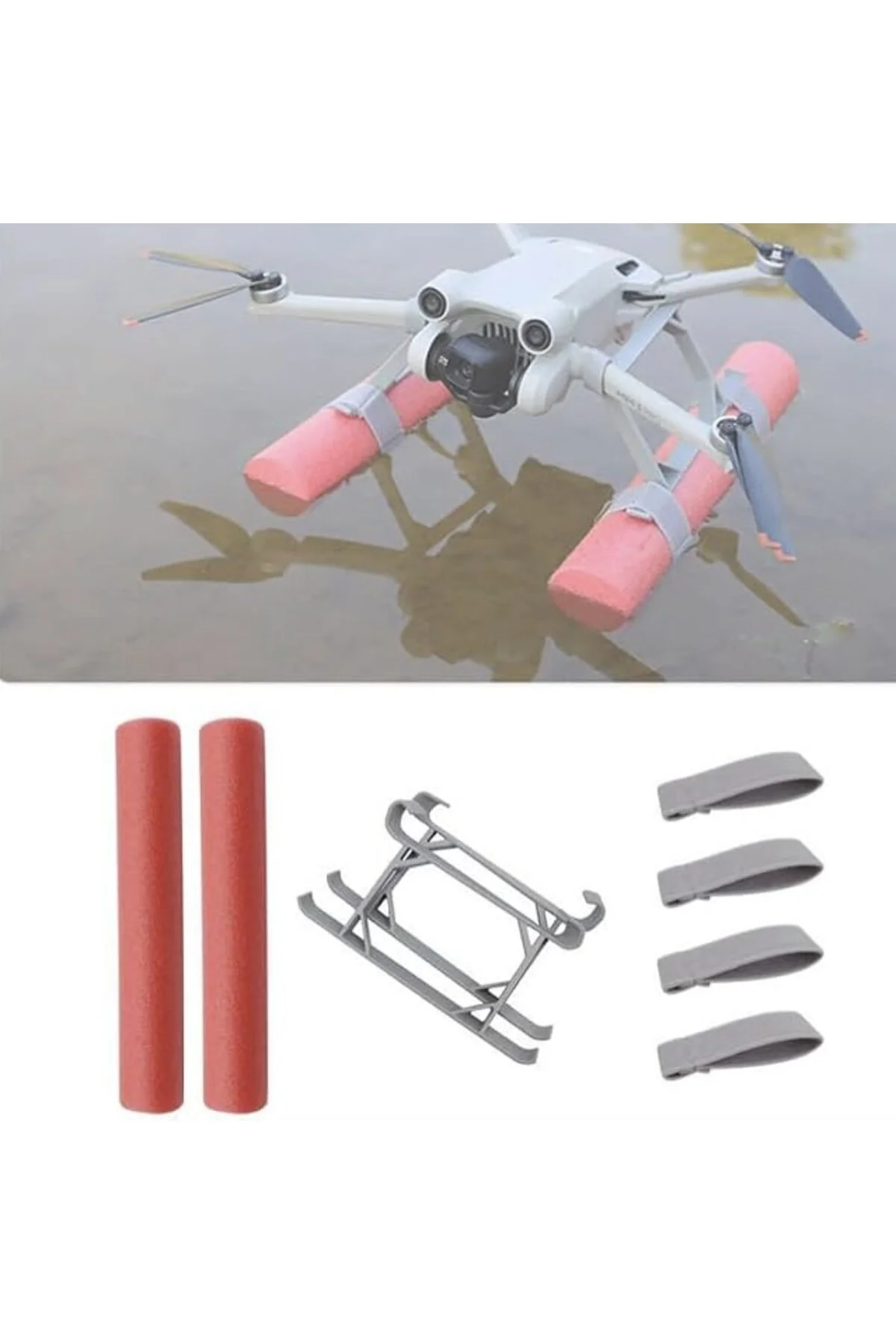 DJI Mini 3 Pro Aksesuar Seti 3'lü - Pervane Koruyucu + Gimbal Koruyucu Gölgelik + Suya İniş Takımı - Görsel 7