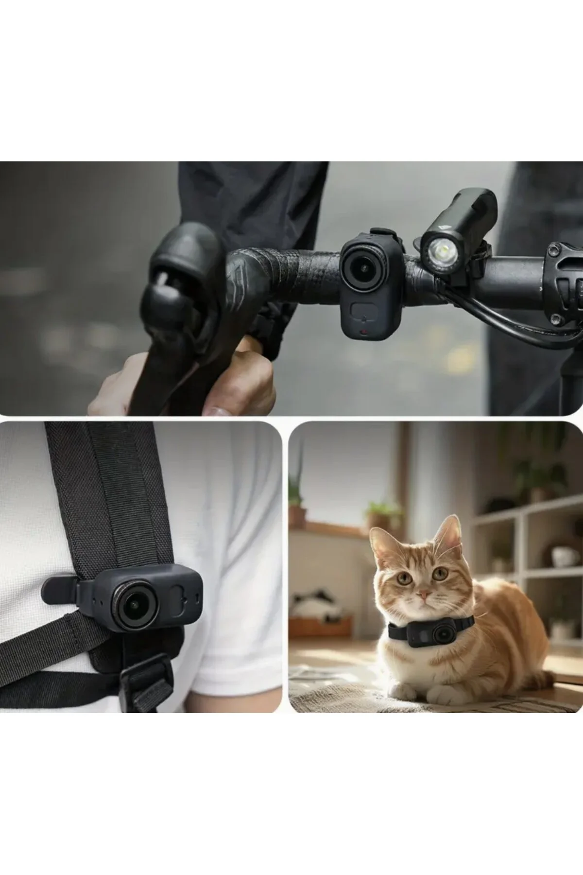 DJI Osmo Nano Koruma Seti 3'lü - Silikon Koruyucu Bileklik + Silikon Lens Koruması + Ekran Koruma Filmi - Görsel 2
