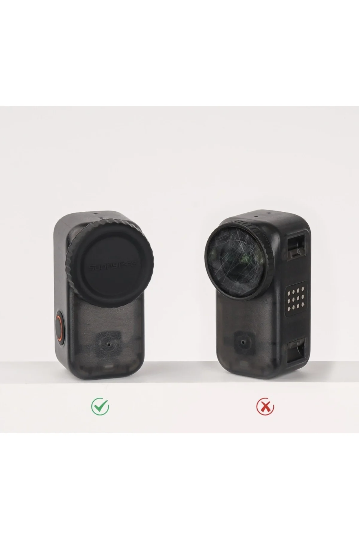 DJI Osmo Nano Koruma Seti 3'lü - Silikon Koruyucu Bileklik + Silikon Lens Koruması + Ekran Koruma Filmi - Görsel 6