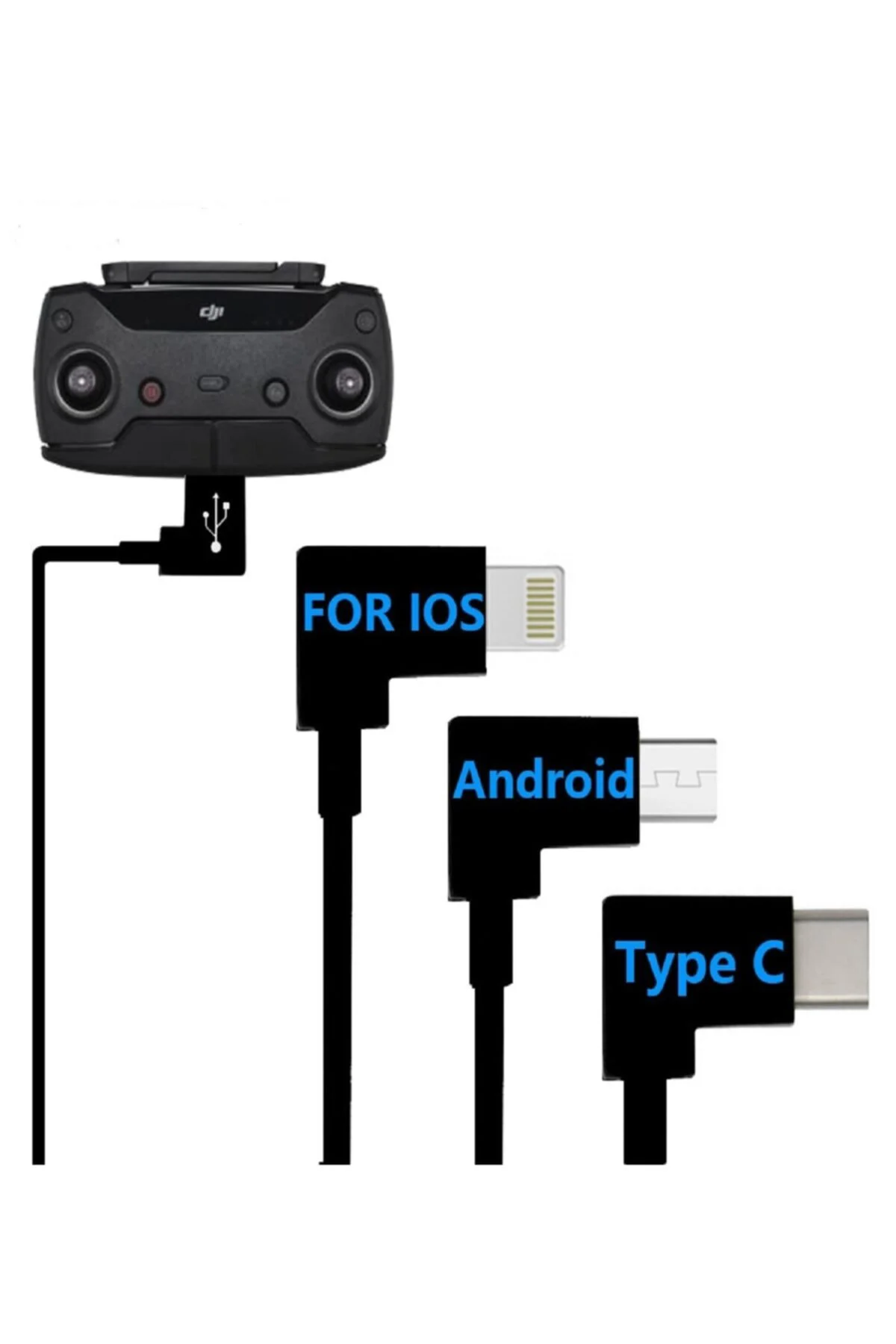 Djı Spark Ios Cable Android Telefon Kumanda Ara Kablo Görüntü Akt