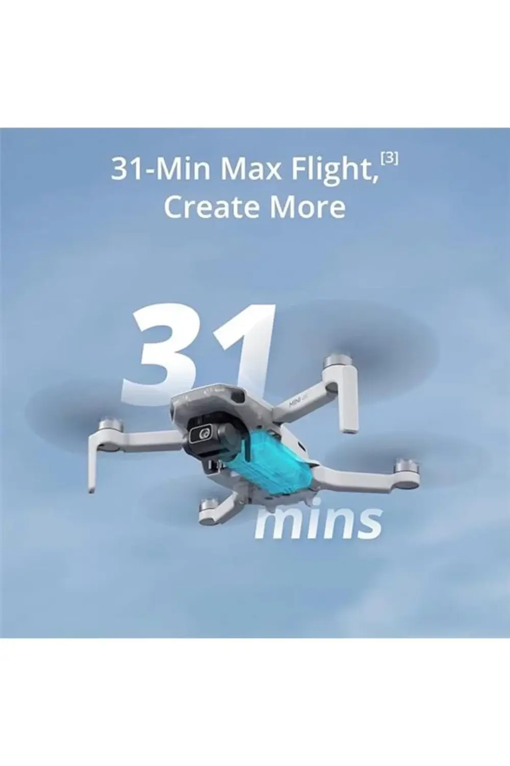 DjıMini , 4K 30 Fps, Drone, Gri