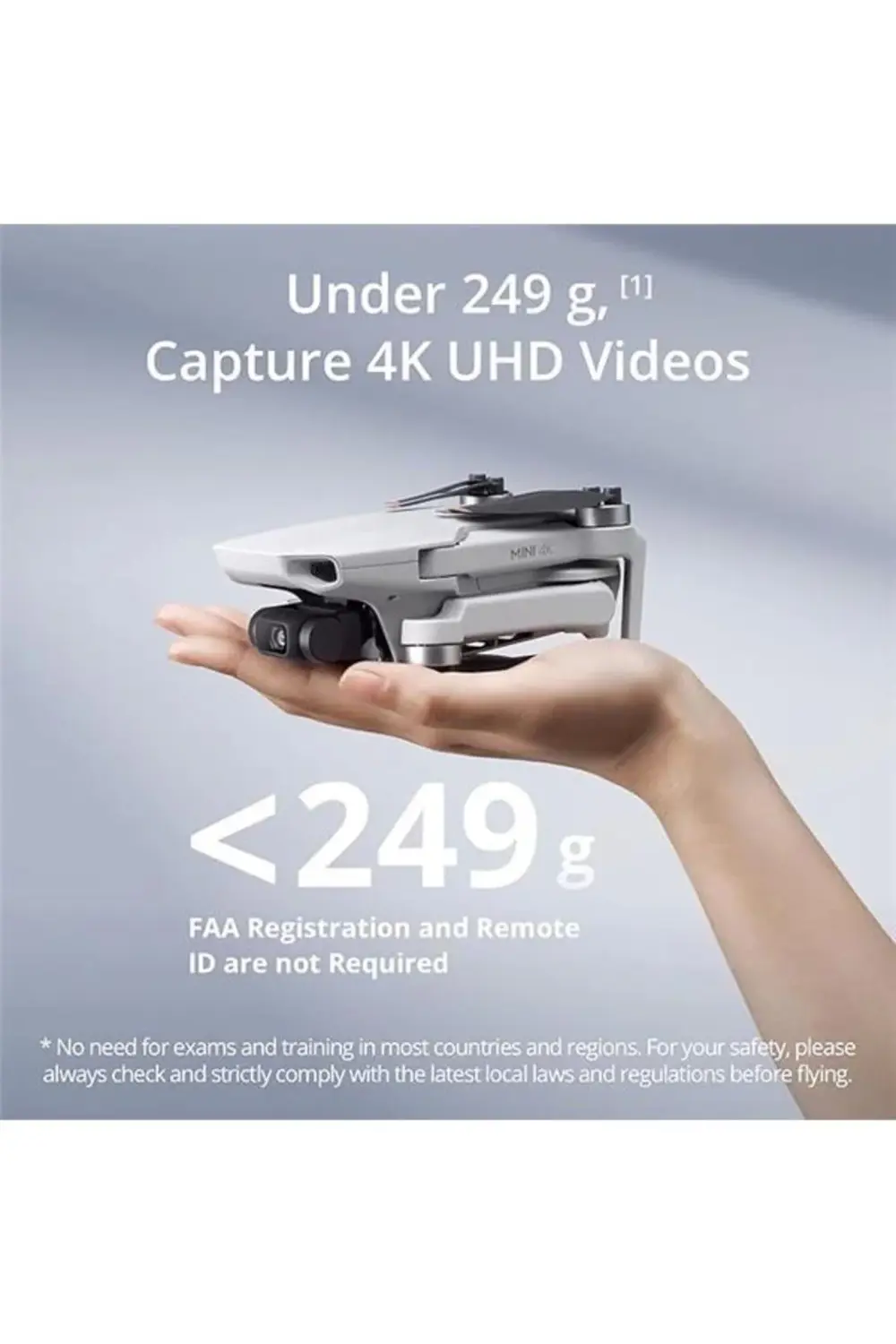 DjıMini , 4K 30 Fps, Drone, Gri