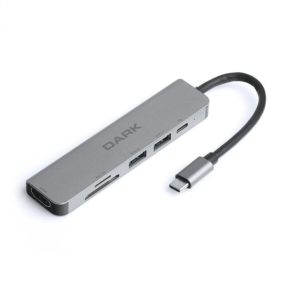 DK-AC-U31X38 USB3.1 TYPE-C TO 2xUSB3.0/TYPE-C/TF/SD HUB