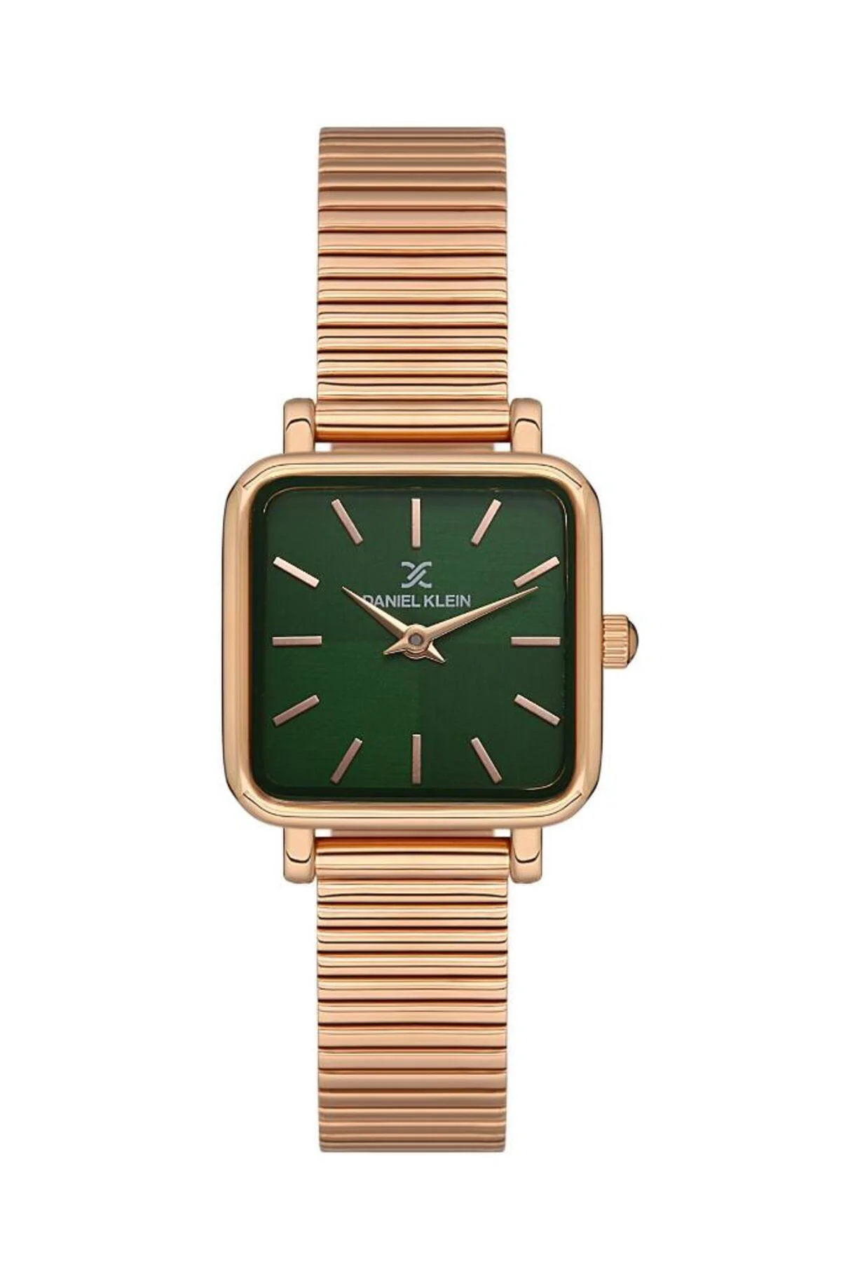 Dk.1.13474-5 Çelik Kaplama Bombeli Takvim Rose Gold Kadın Kol Saa