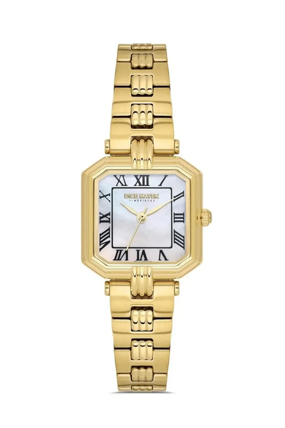 DK.1.AG1412.06 Sedefli Kare Kadran Çelik Kordon Çelik Kasa 3 ATM