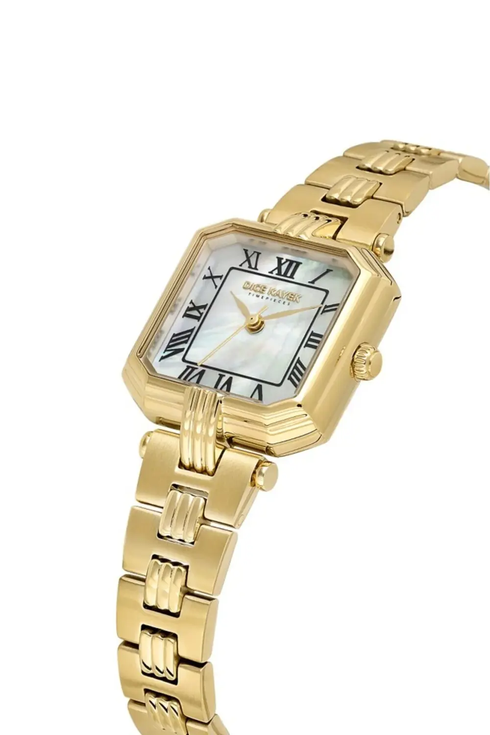 DK.1.AG1412.06 Sedefli Kare Kadran Çelik Kordon Çelik Kasa 3 ATM