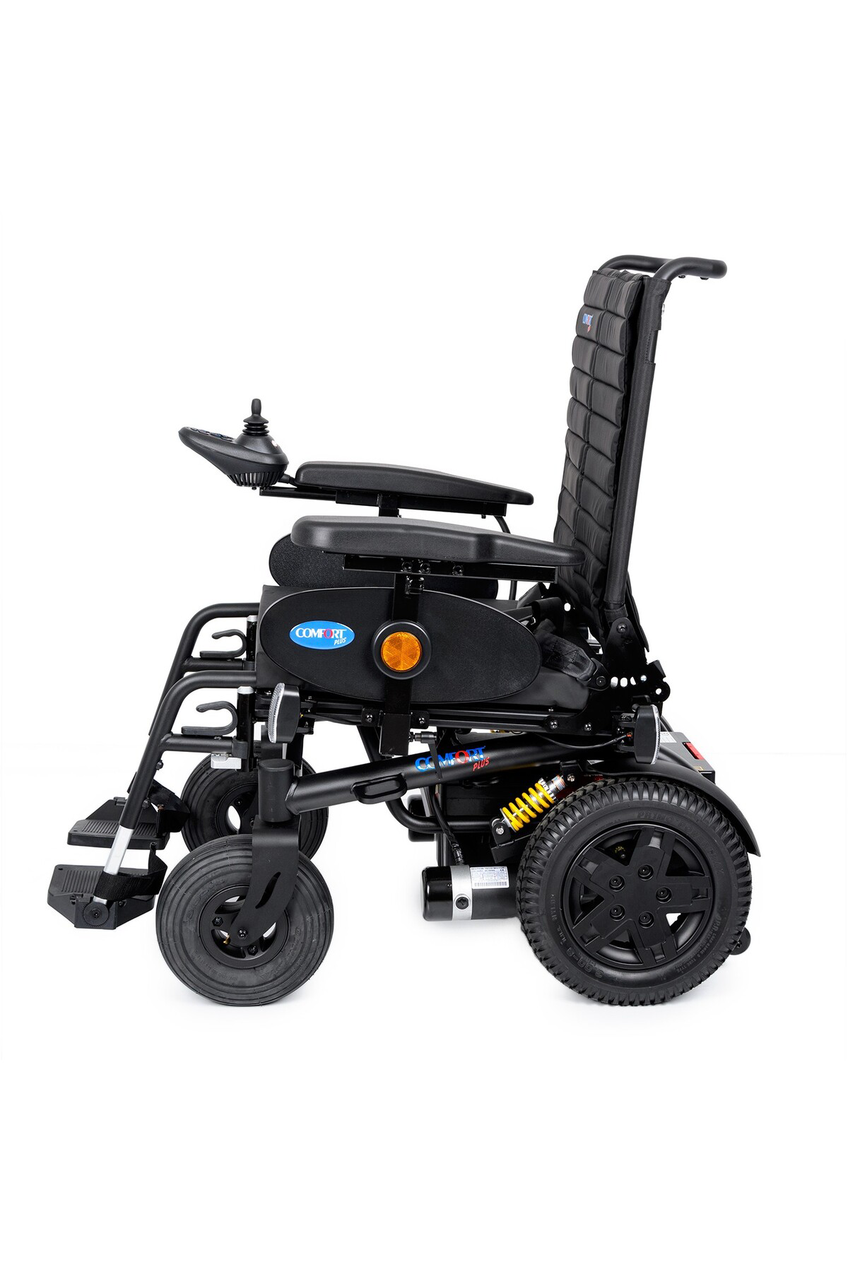 Akülü Tekerlekli Sandalye | 56cm Oturma Genişliği, 2x450W Motor, 