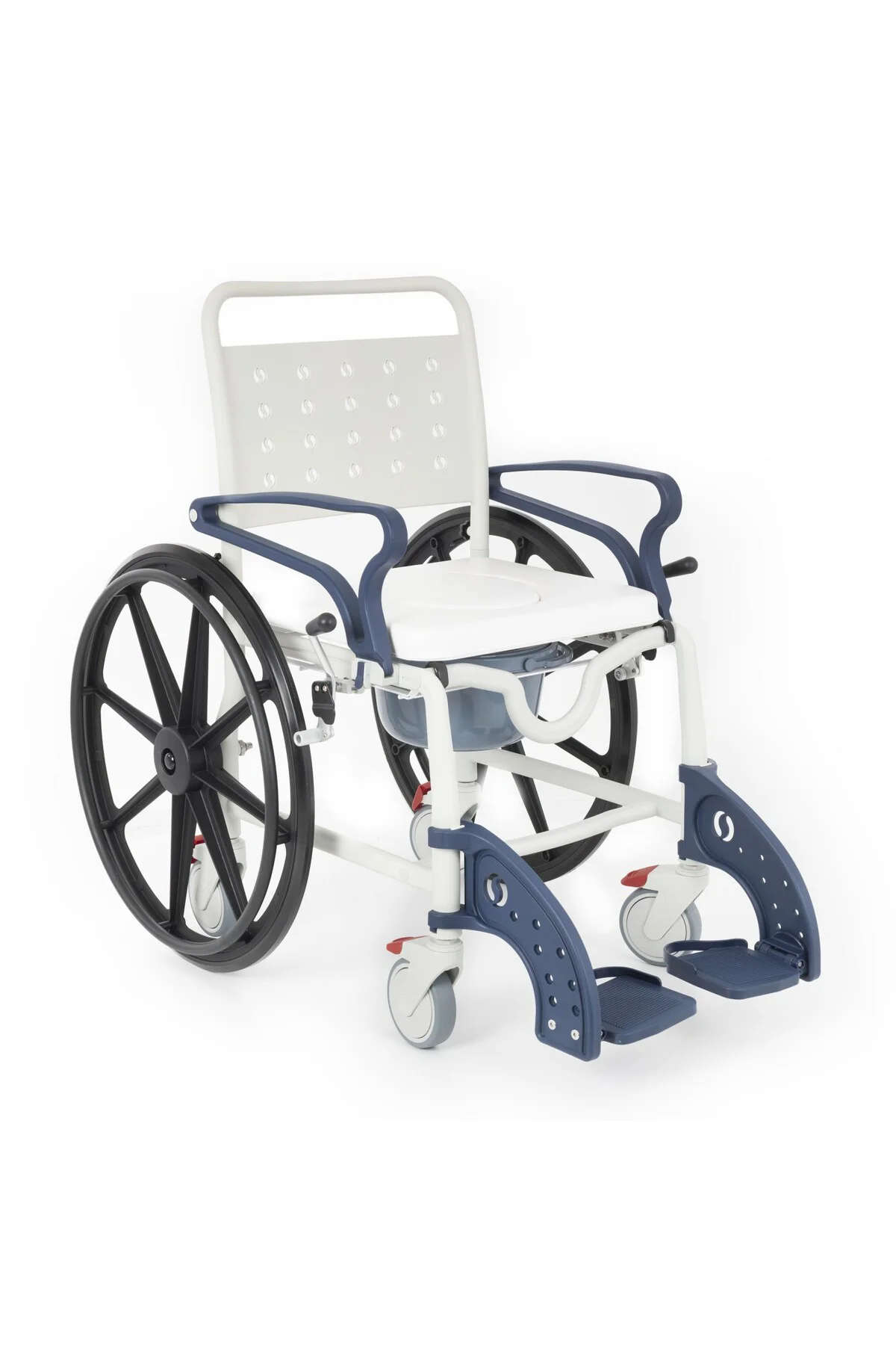 DM-8088D Soft Lacivert Banyo ve Tuvalet Tekerlekli Sandalye