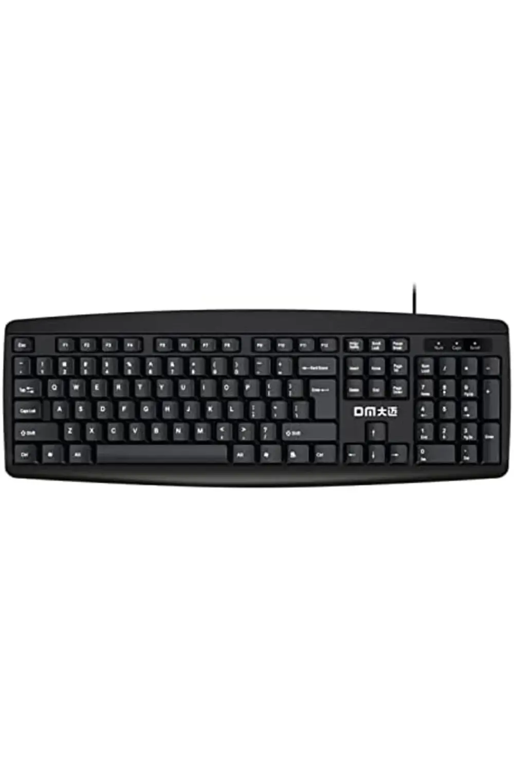 DM K10 Siyah Kablolu İngilizce Q Klavye polymix 1171935