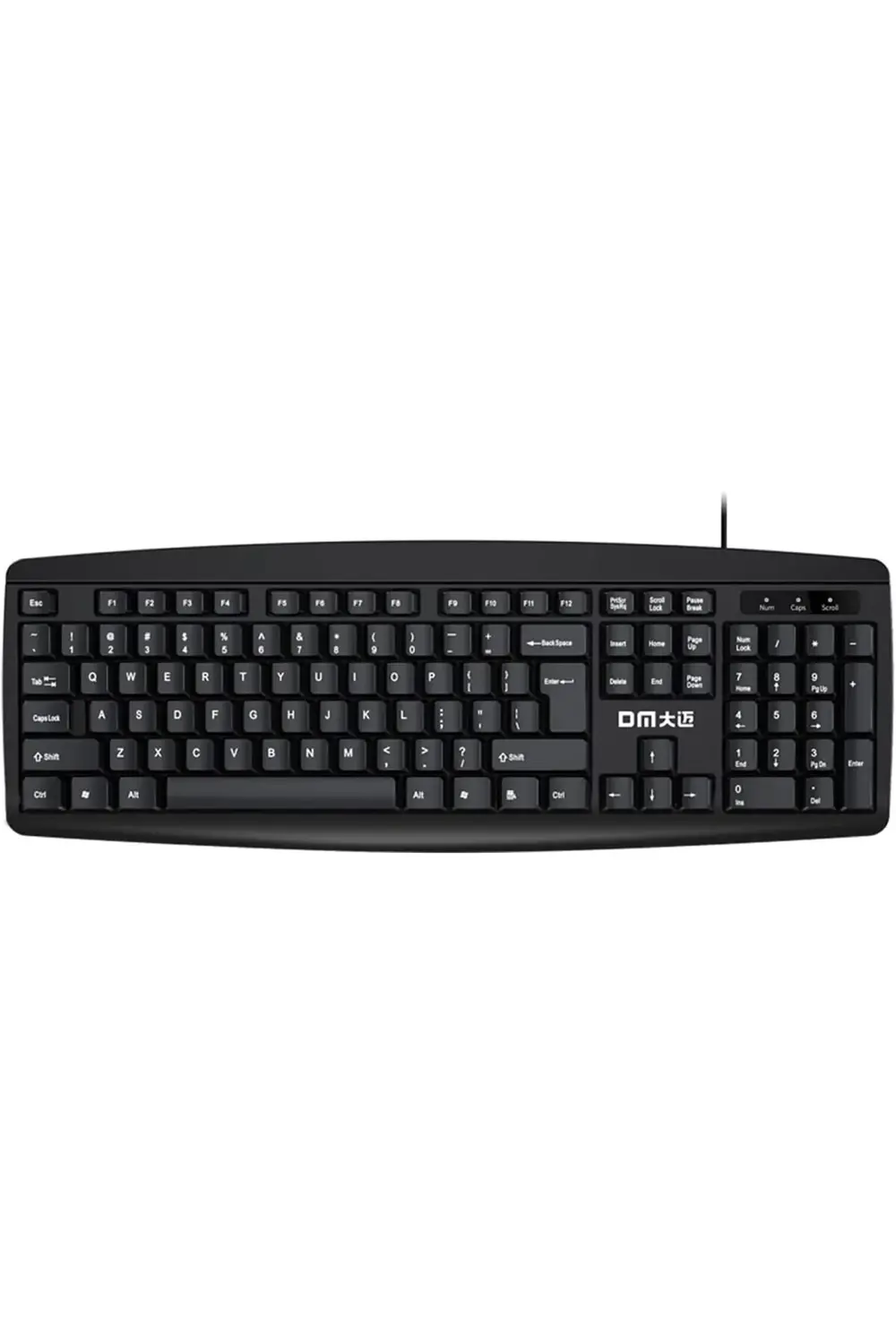 DM K10 Siyah Kablolu İngilizce Q Klavye polymix 1171935