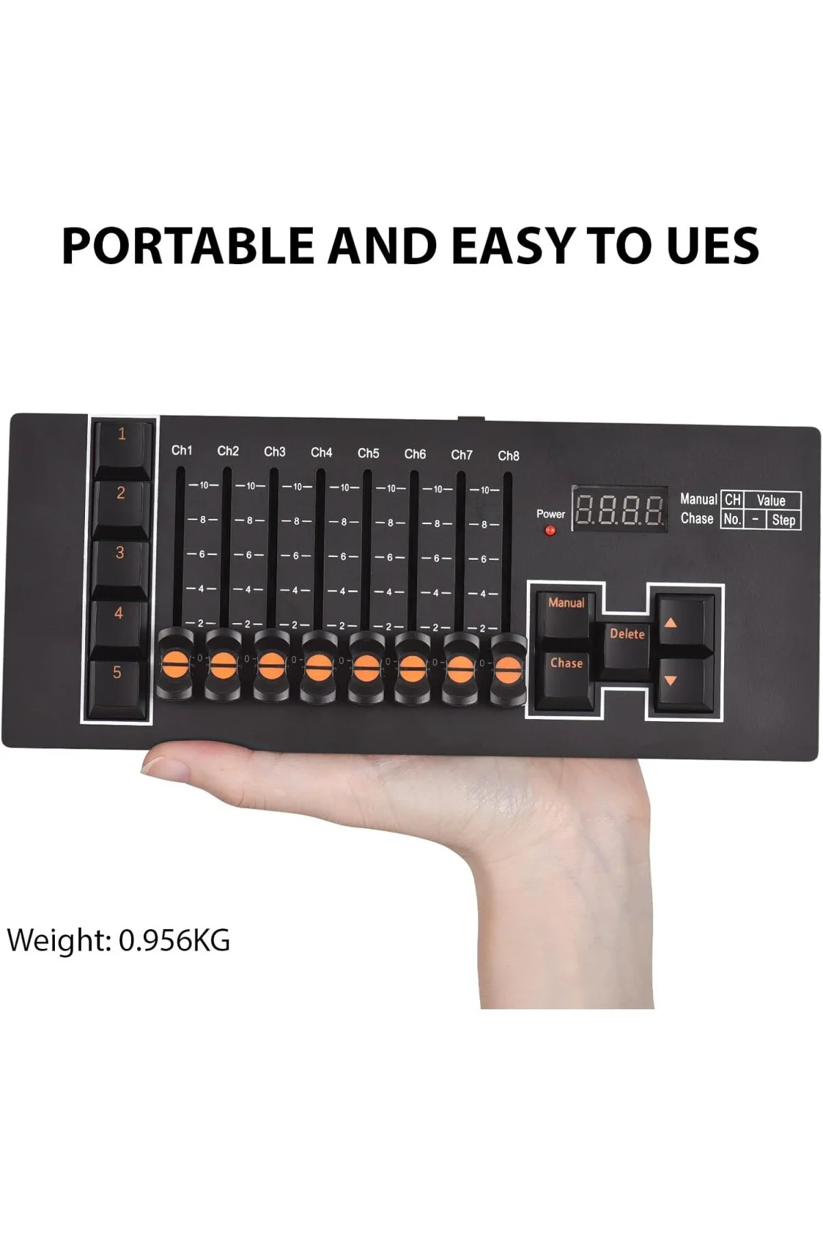 DMX Kontrolörü 512 40 Kanal Sahne DJ Işık Işıkları için Parti Gösterileri Diskotek Pub Kon