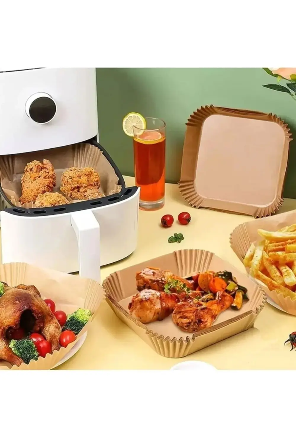 Dn-00107 Airfryer Pişirme Kağıdı Kare 50 Adet -77