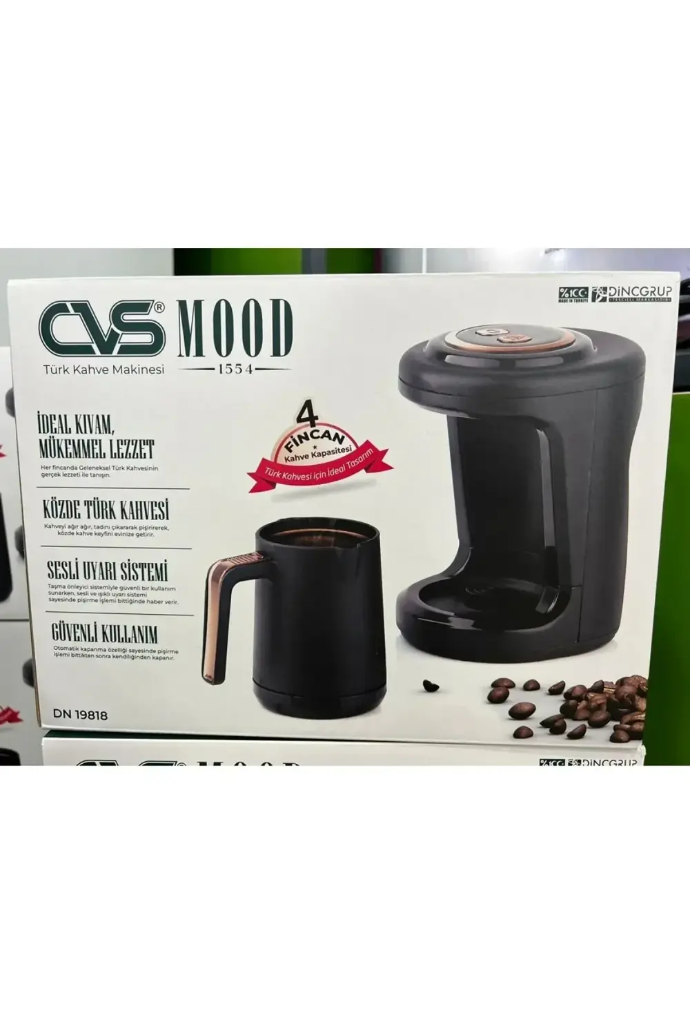 DN 19818 mood 1554otomotik közde türk kahvesi makinesi