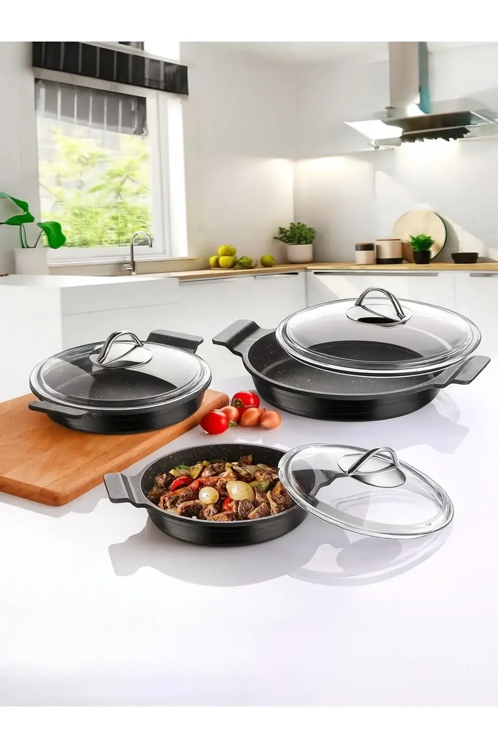 Dn 20025 6parça Döküm Güveç Seti