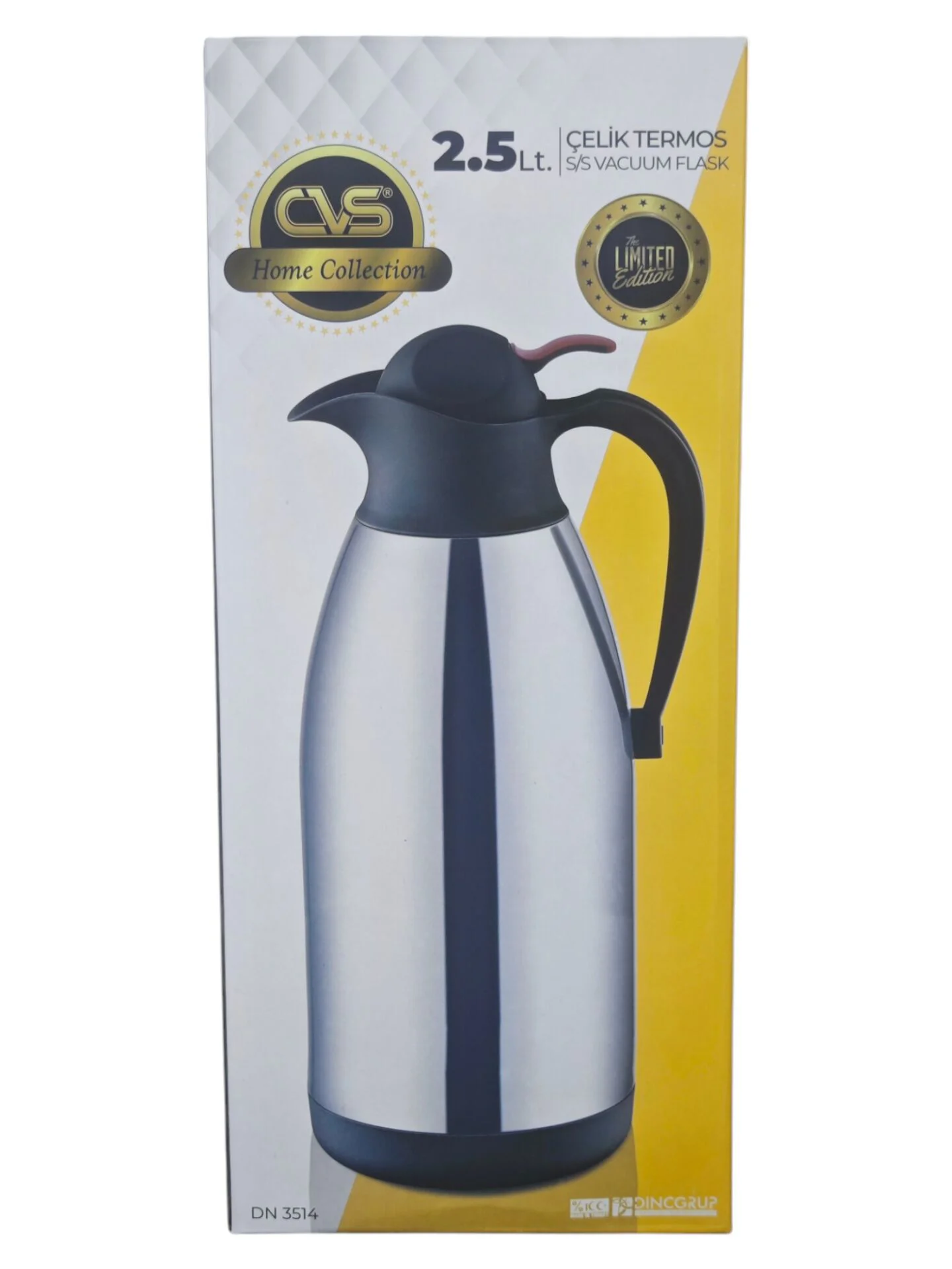 DN 3514   CVS Basmalı Çelik Termos 2.5lt