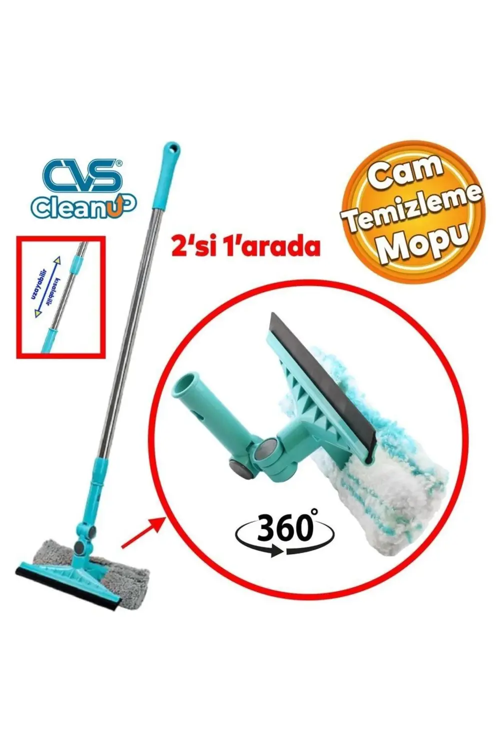 DN 4119 2in1 Mikrofiber Mop ve Silecek