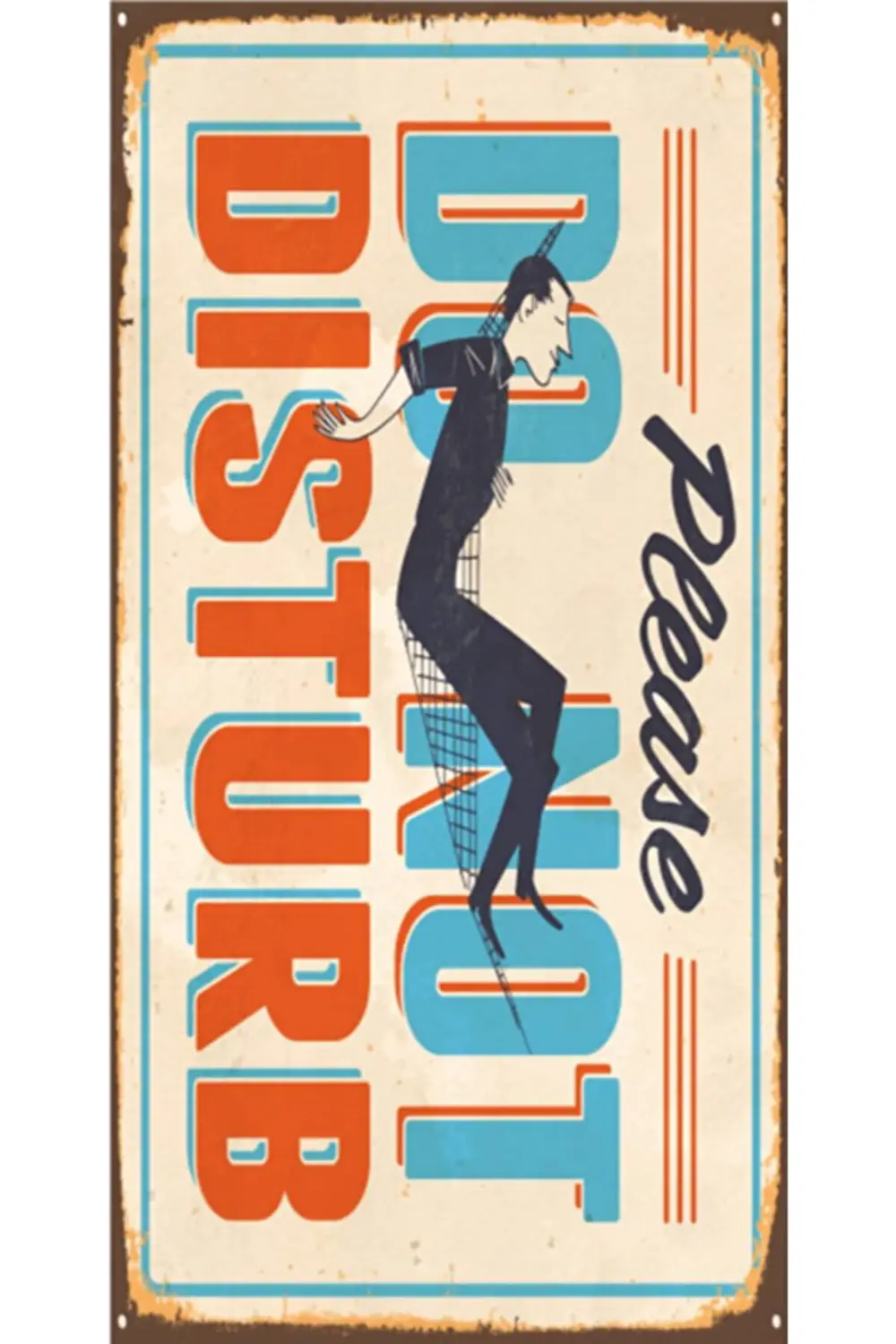 Do Not Disturb – Rahatsız Etmeyin - Retro Ahşap Poster – Özel Kol