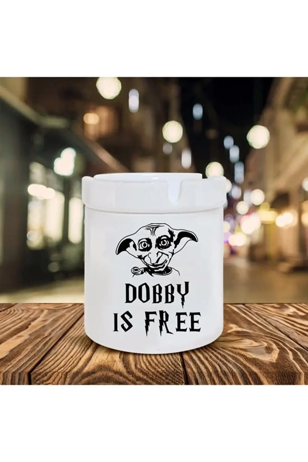 Dobby Is Free Baskılı Seramik Kokusuz Küllük Hediyelik Ne Hediye