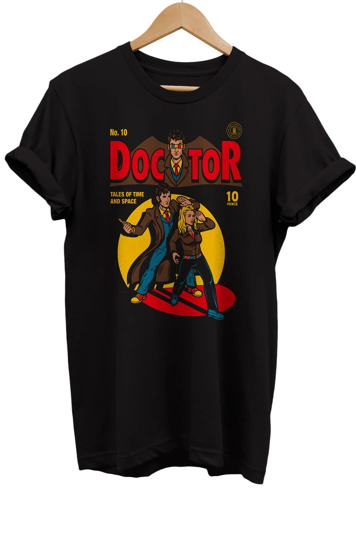 Doctor Who Baskılı %100 Pamuk Oversize T-shirt