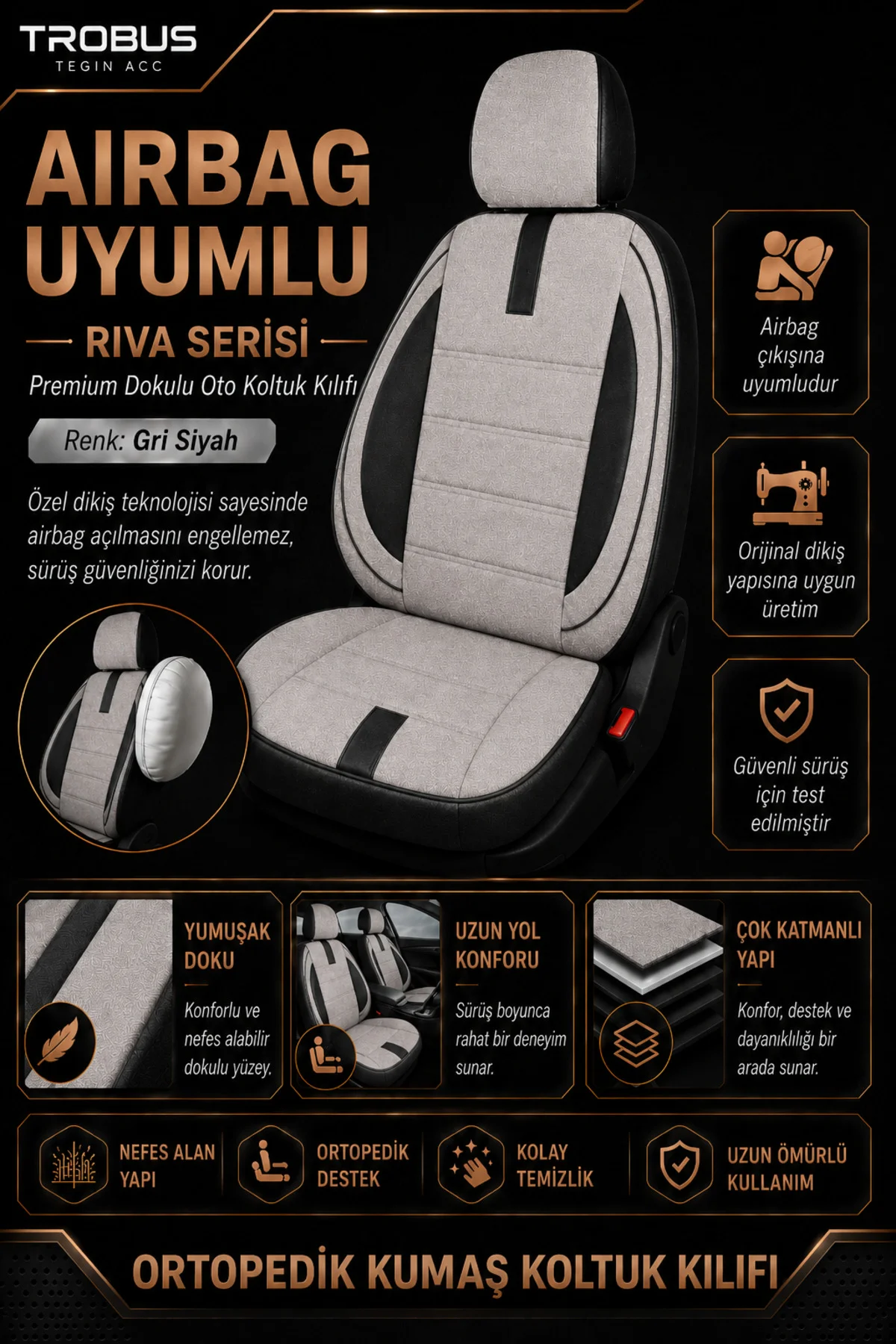 Dodge Nitro 2008-2010 Uyumlu Riva Serisi Kumaş 2+1 Ticari Bej Siyah Oto Koltuk Kılıfı Dodge Nitro 2008-2010 Uyumlu Riva Serisi Kumaş 2+1 Ticari Bej Siyah Oto Koltuk Kılıfı
