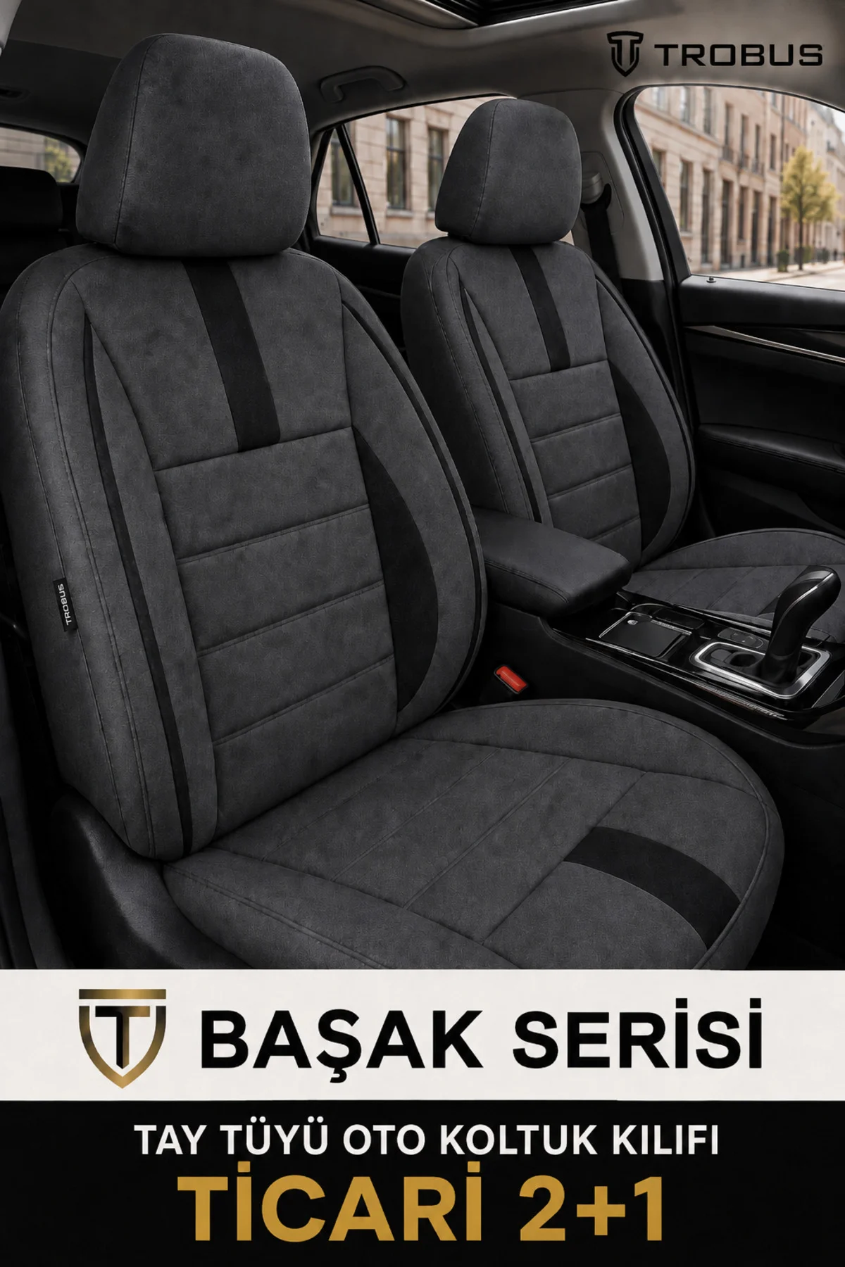 Dodge Nitro Oto Koltuk Kılıfı 2008 2009 2010 Füme Başak Serisi Tay Tüyü 2+1 Ticari