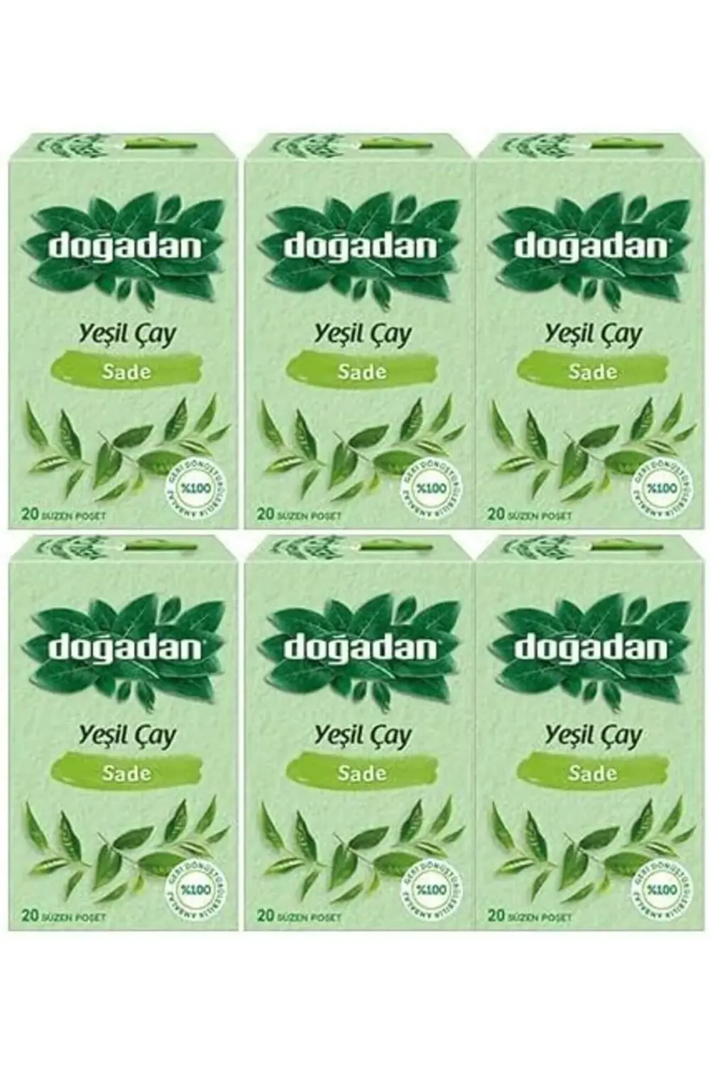 Doğadan Yeşil Çay Sade x 6 adet 1178227