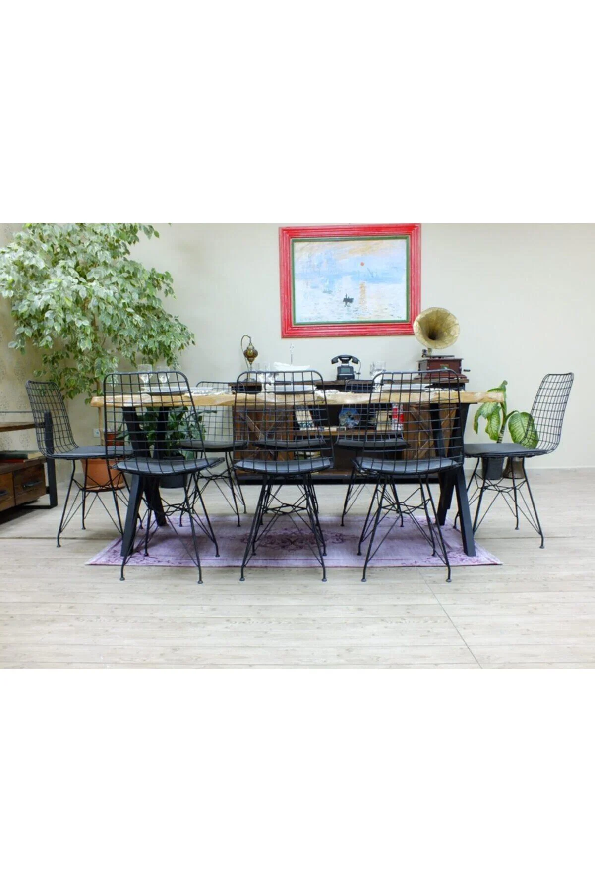 Doğal Ağaç Yemek Masası - (100cm-210cm Masa) - Görsel 22