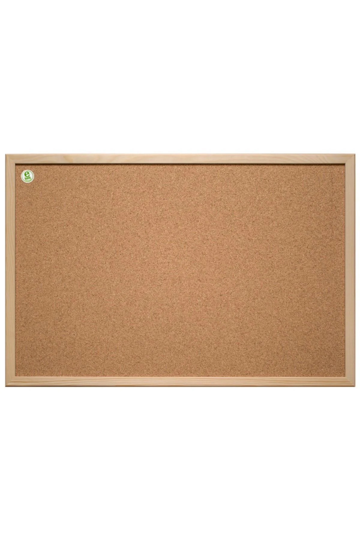 Doğal Ahşap Çerçeve Mantar Pano 30x45 Cm