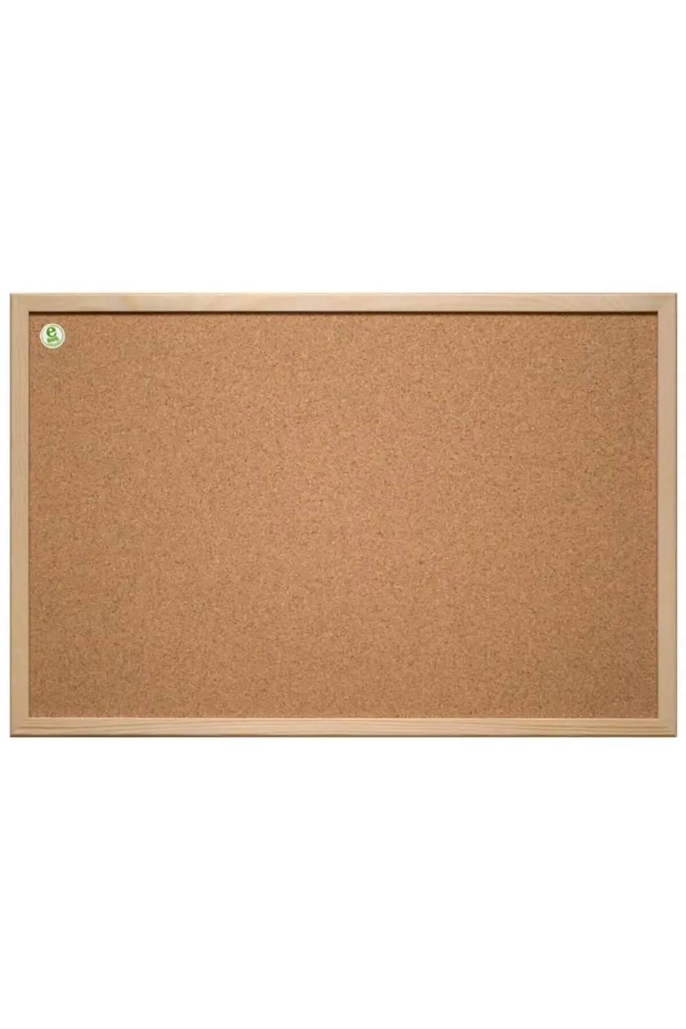 Doğal Ahşap Çerçeve Mantar Pano 30x45 Cm