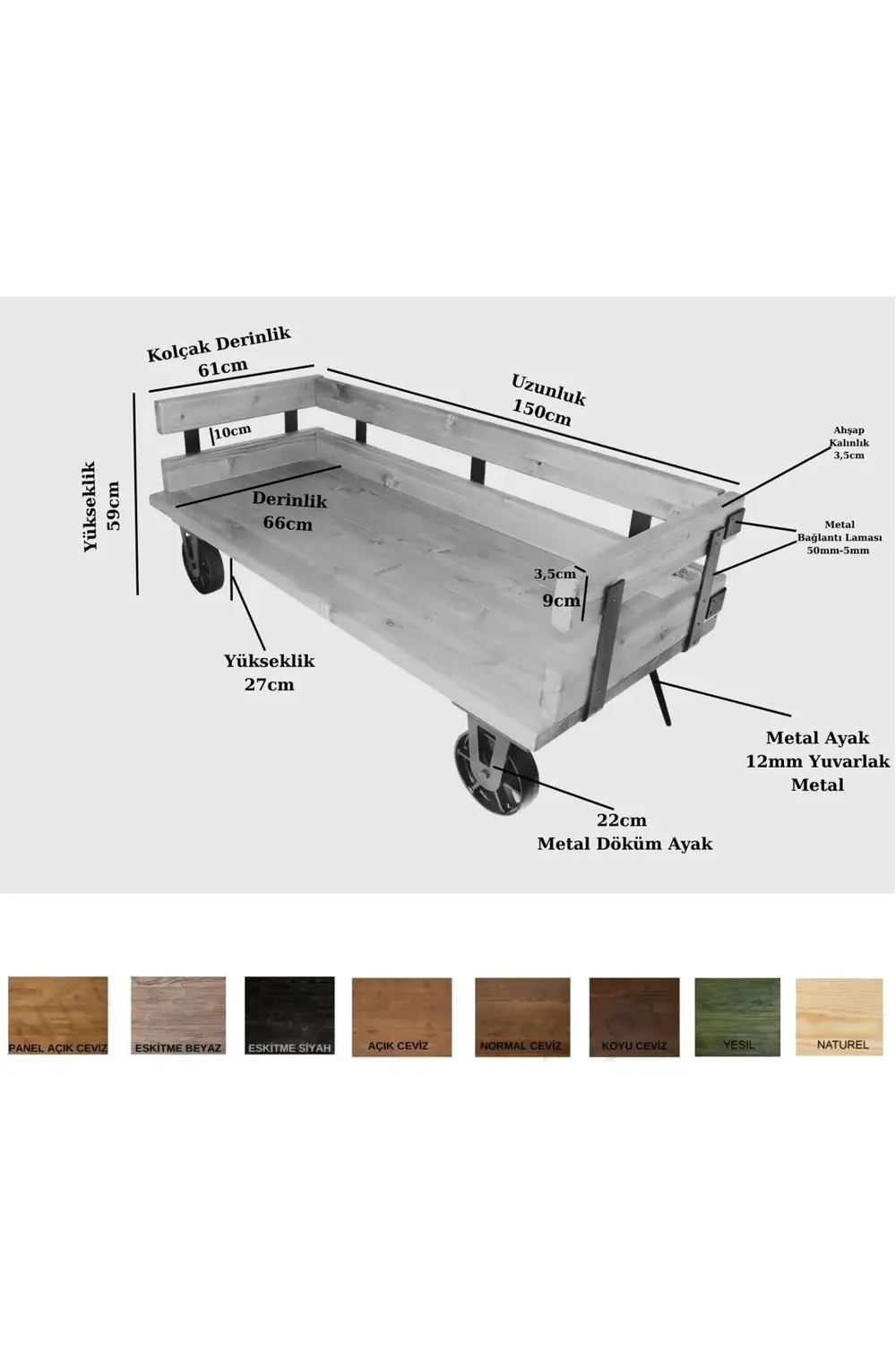 Nt Concept Doğal Ahşap Koltuk Takımı(3-2-1-1)