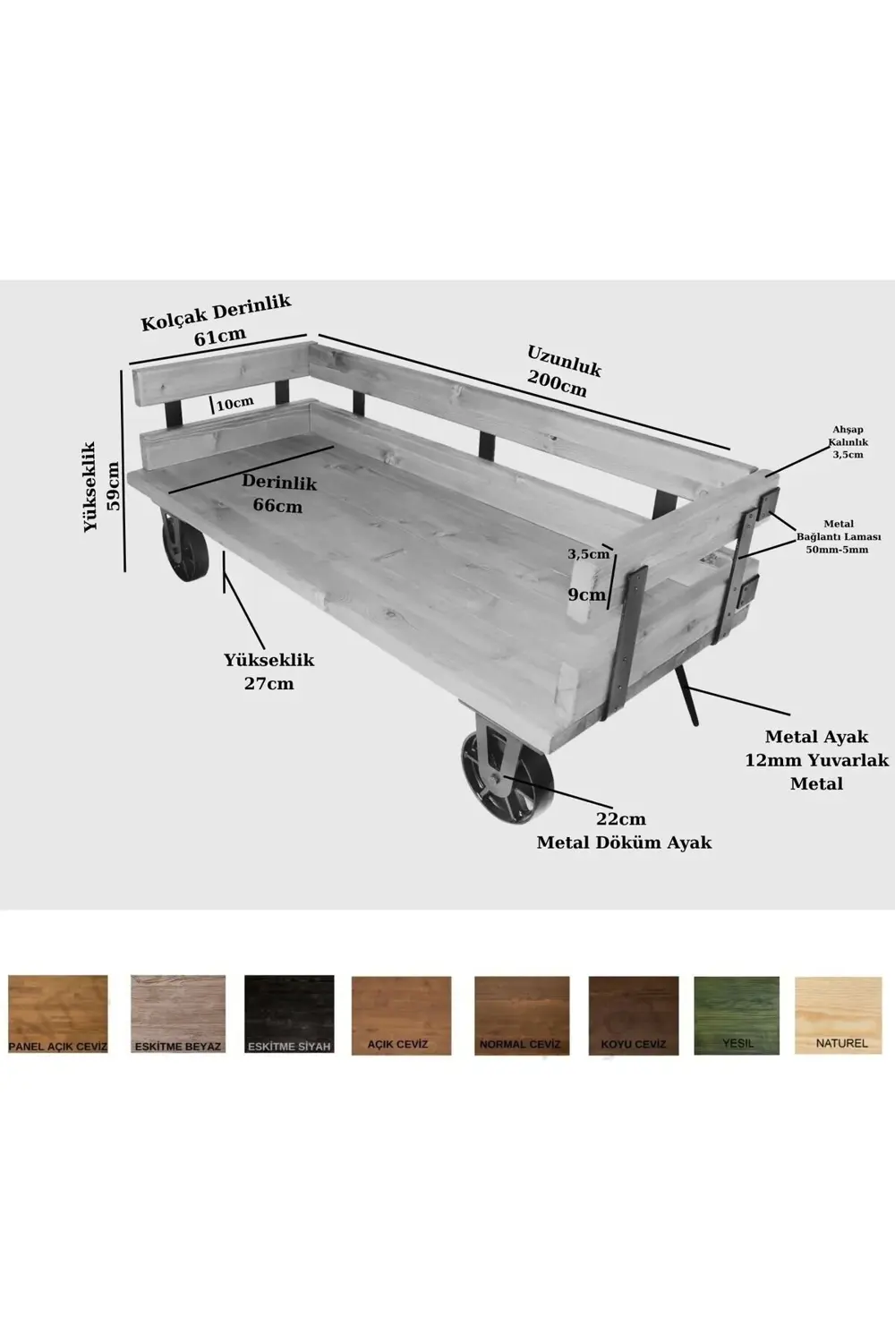 Nt Concept Doğal Ahşap Koltuk Takımı(3-2-1-1)