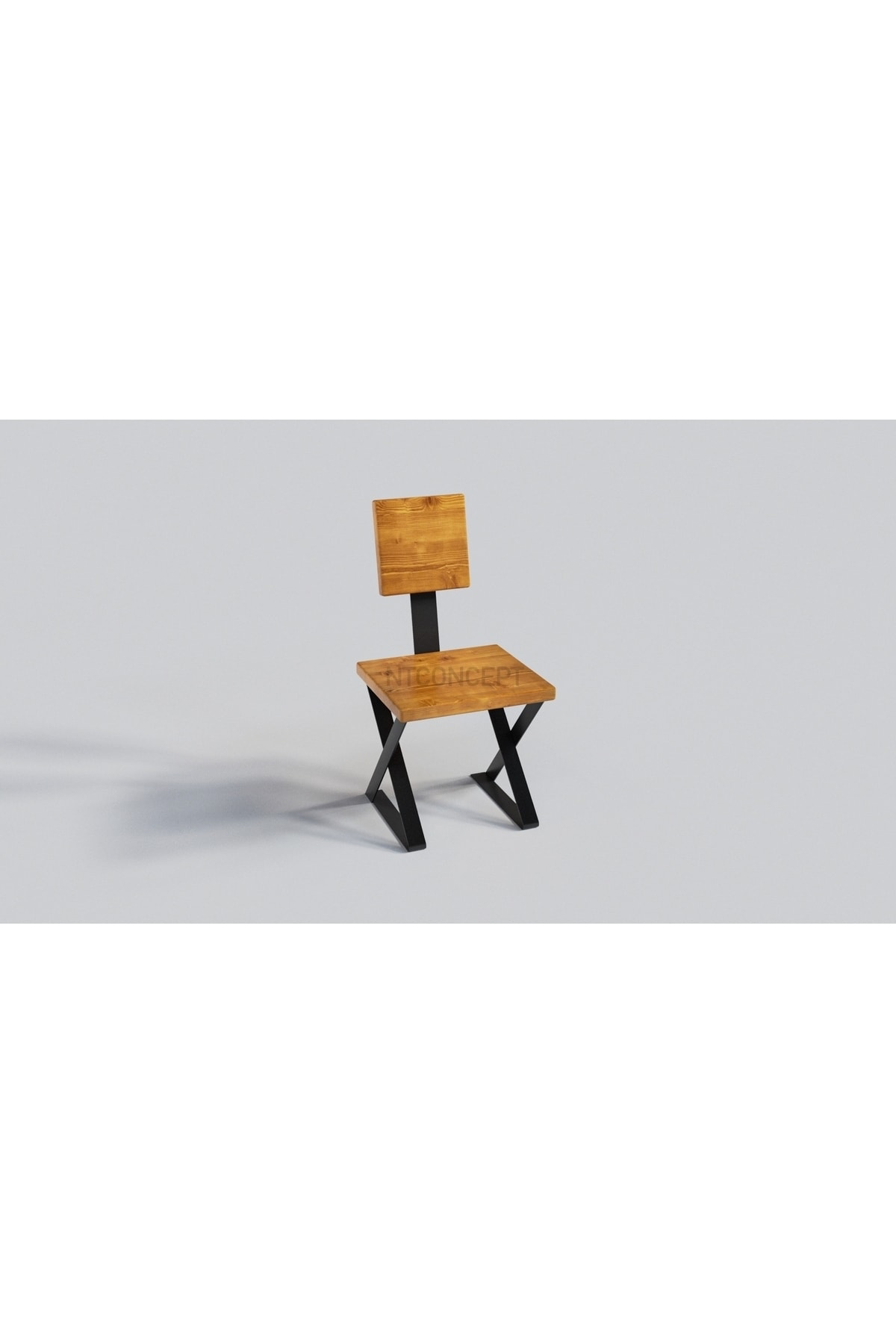 Nt Concept Doğal Ahşap Loft Sandalye