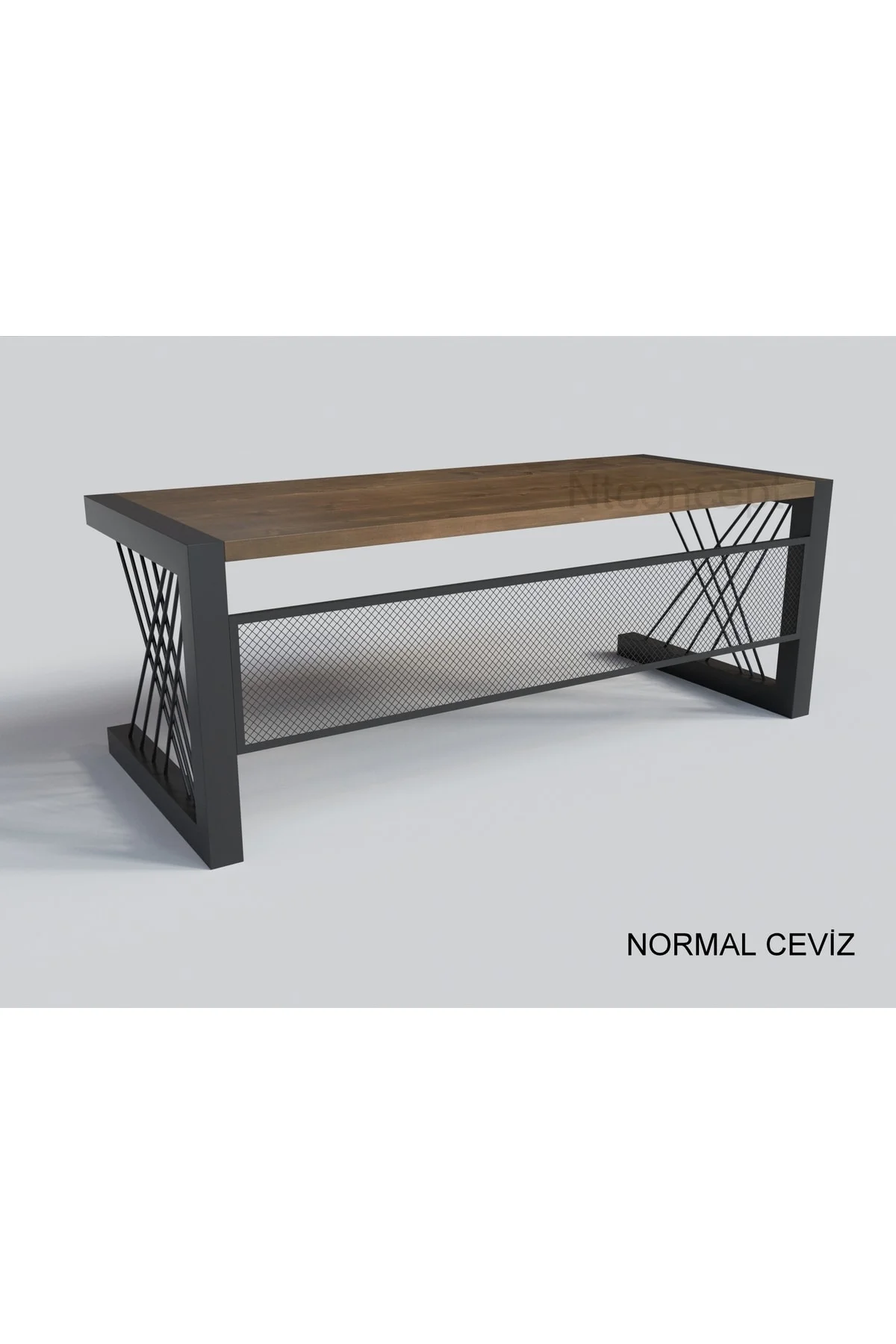 Doğal Ahşap Ofis ve Çalışma Masası-85cm-180cm