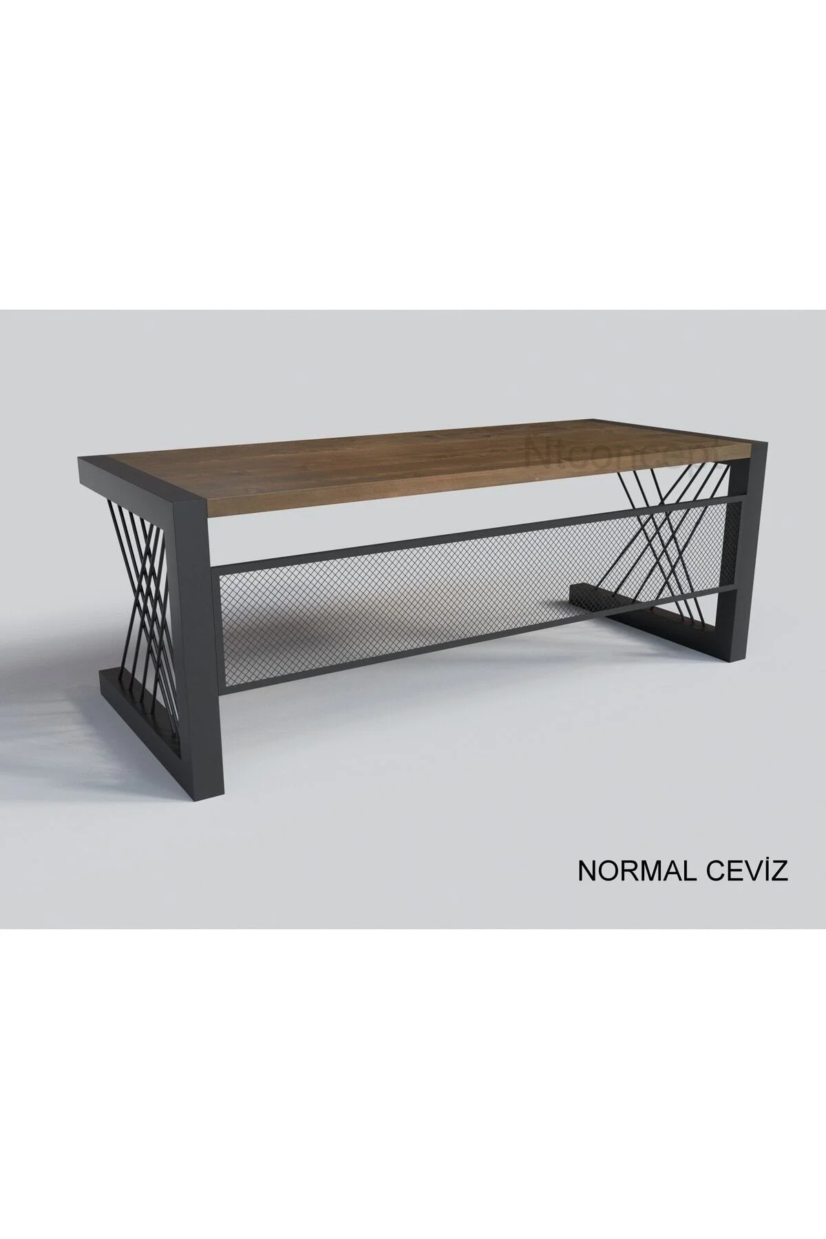 Doğal Ahşap Ofis ve Çalışma Masası-85cm-180cm