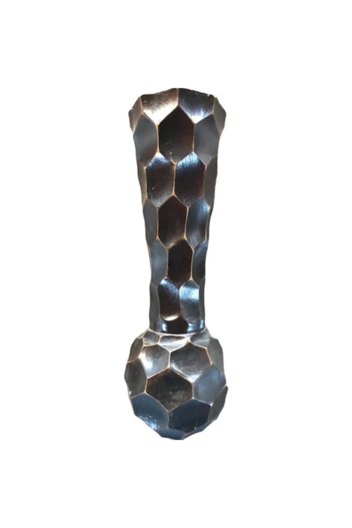 Elif Aksesuar Doğal Ahşap Petek Vazo