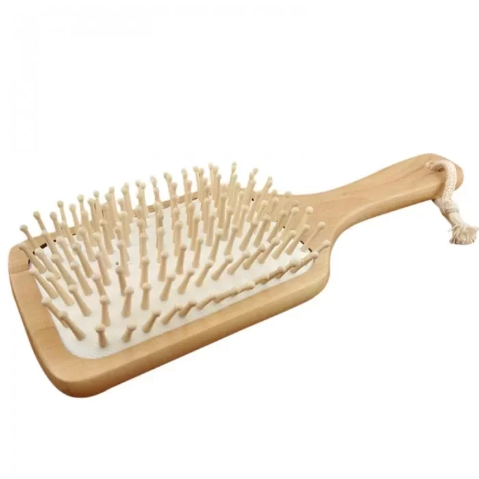 Doğal Ahşap Saç Fırçası Bambu ( Lisinya )