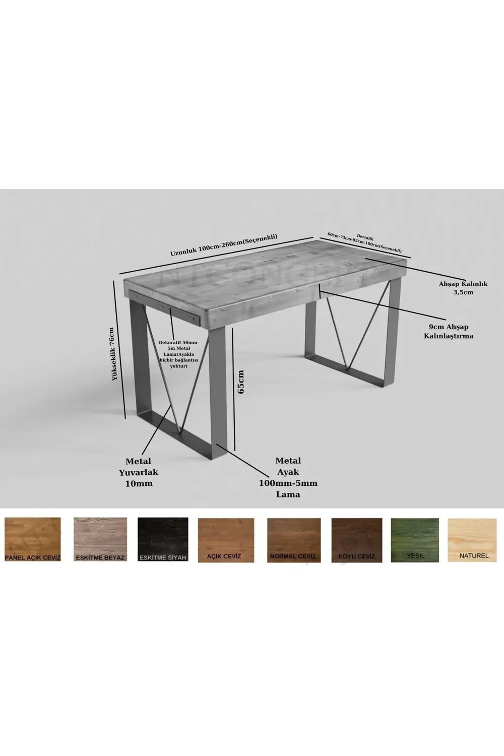 Doğal Ahşap Sandalyeli Masa Takımı(85cm-210cm Masa+6 Sandalye)