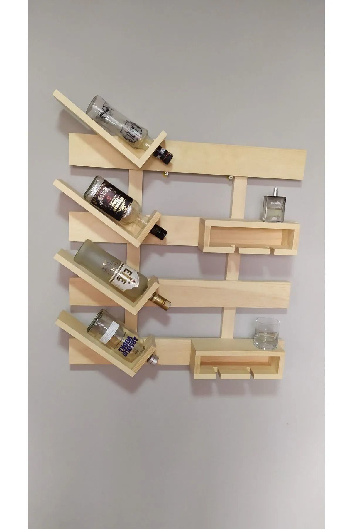 Worldofwood Dogal Ahşap Şaraplık