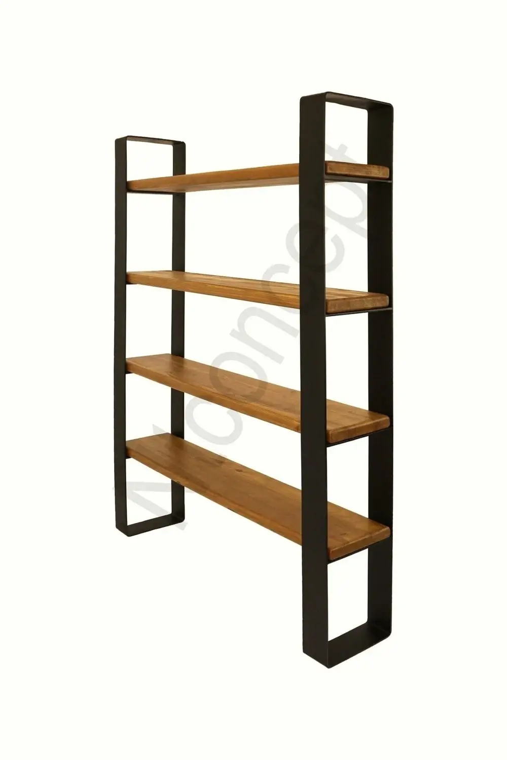 Nt Concept Doğal Ahşap Vitrin-Kitaplık(160Cm-H180cm-37Cm)