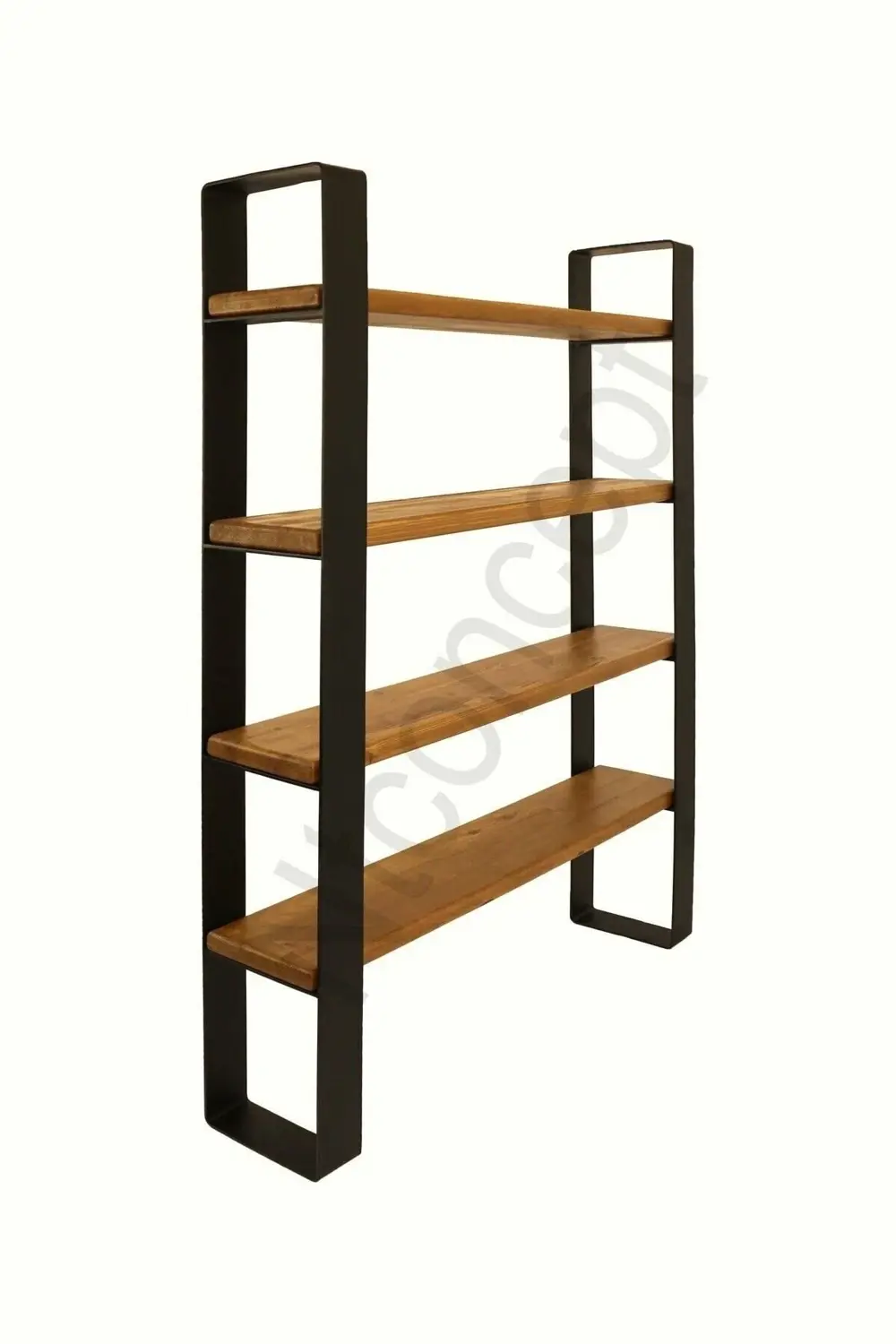 Nt Concept Doğal Ahşap Vitrin-Kitaplık(160Cm-H180cm-37Cm)