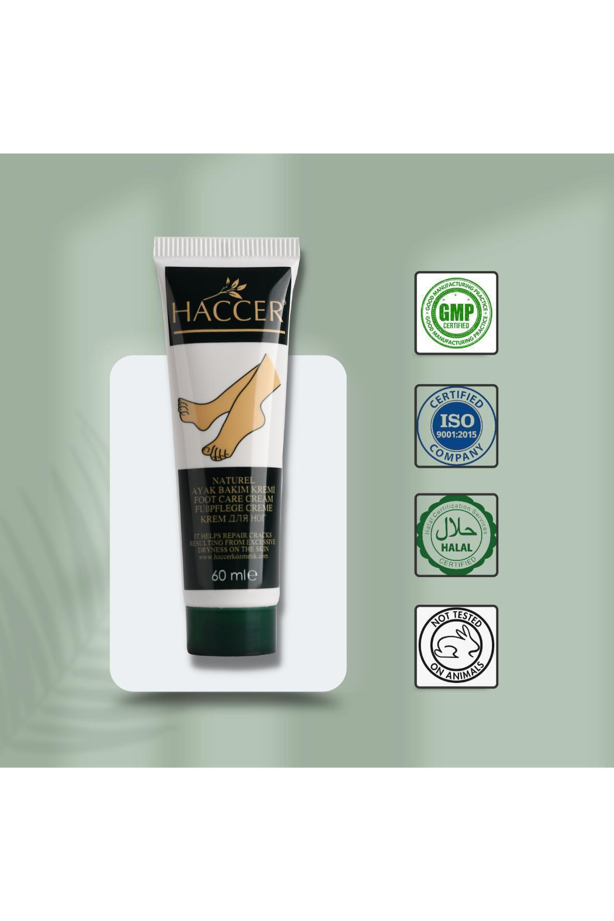 Haccer Doğal Ayak Bakım Kremi 60 Ml