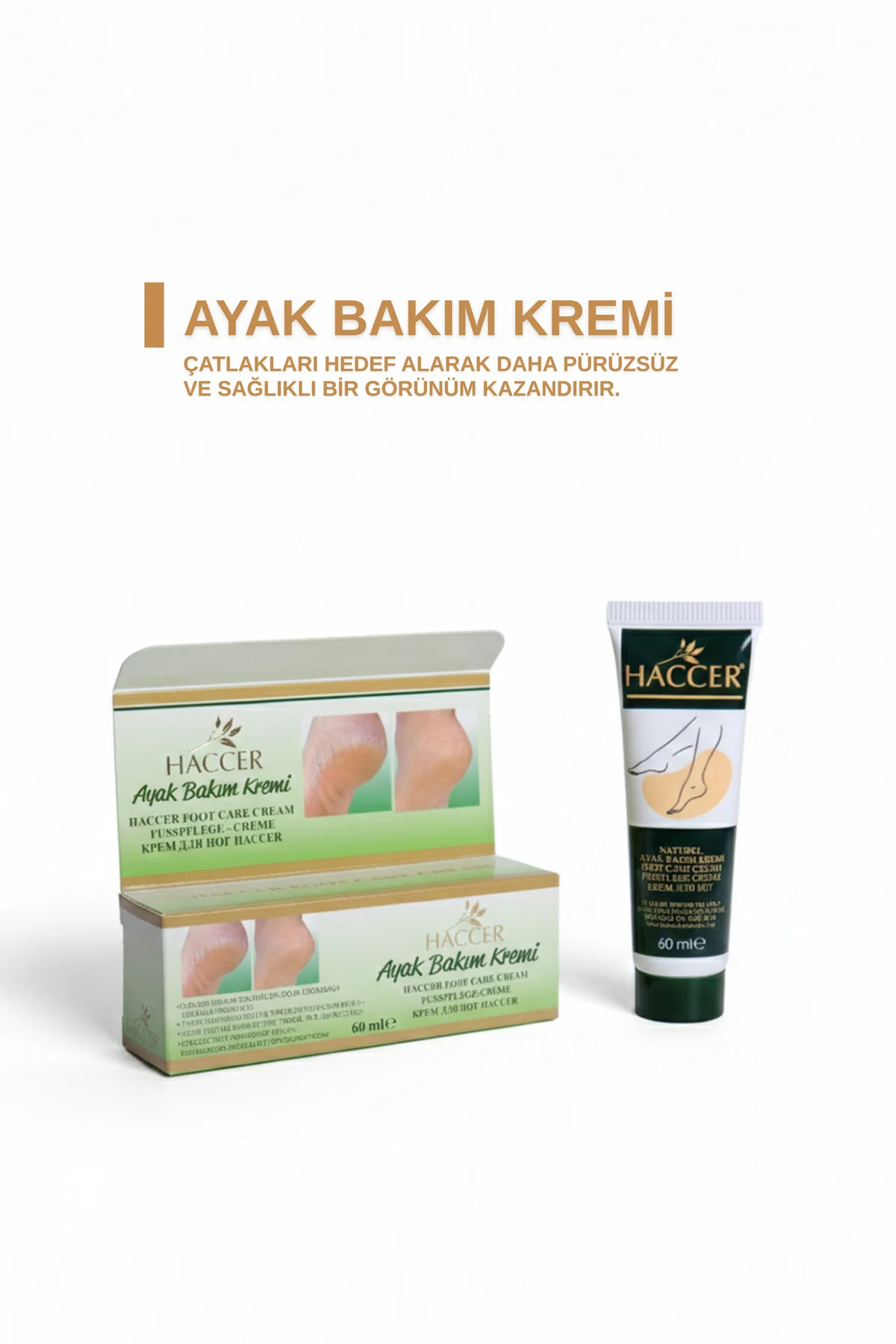 Doğal Ayak Nemlendirici Çatlak Bakım Kremi 60 ml