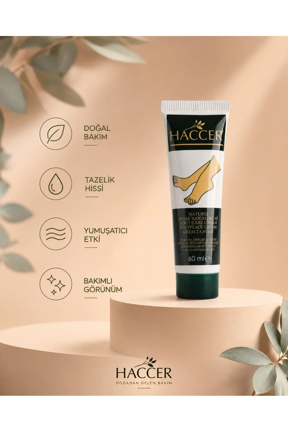 Doğal Ayak Nemlendirici Çatlak Bakım Kremi 60 ml